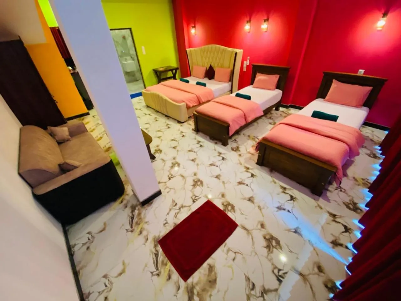 Bed in Jagabay Resort & Surfing School