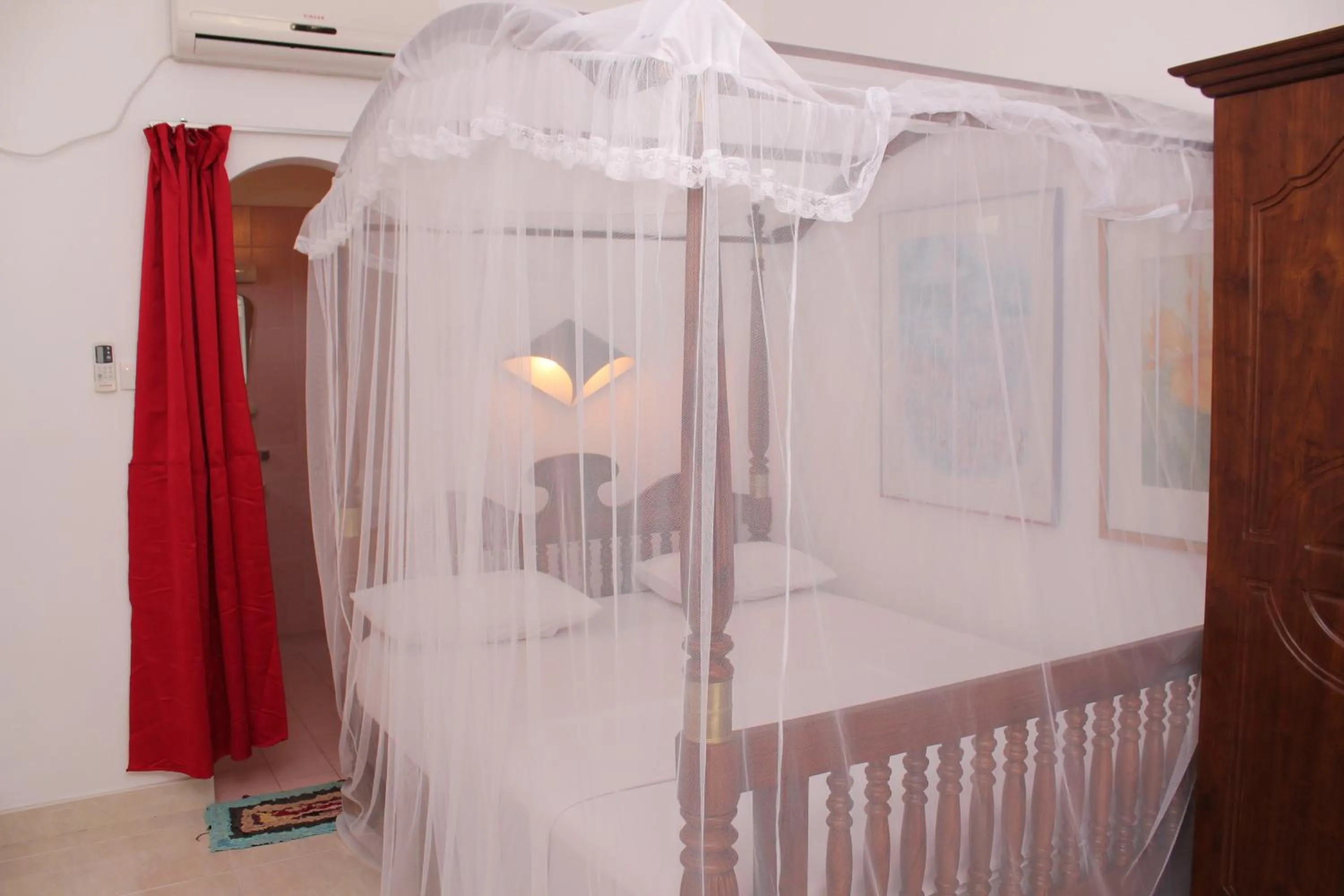 Bed in Jagabay Resort & Surfing School