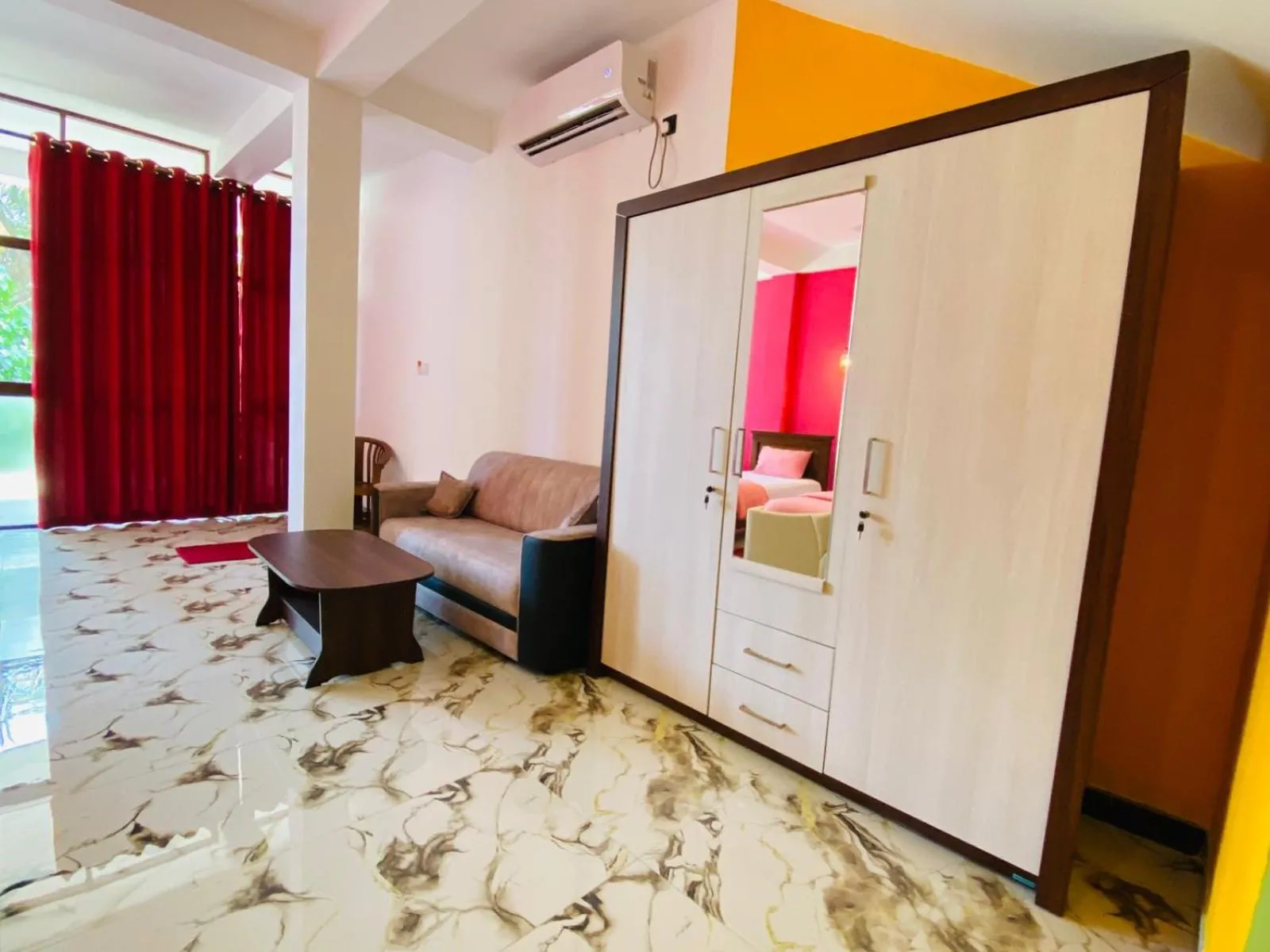 Bed in Jagabay Resort & Surfing School