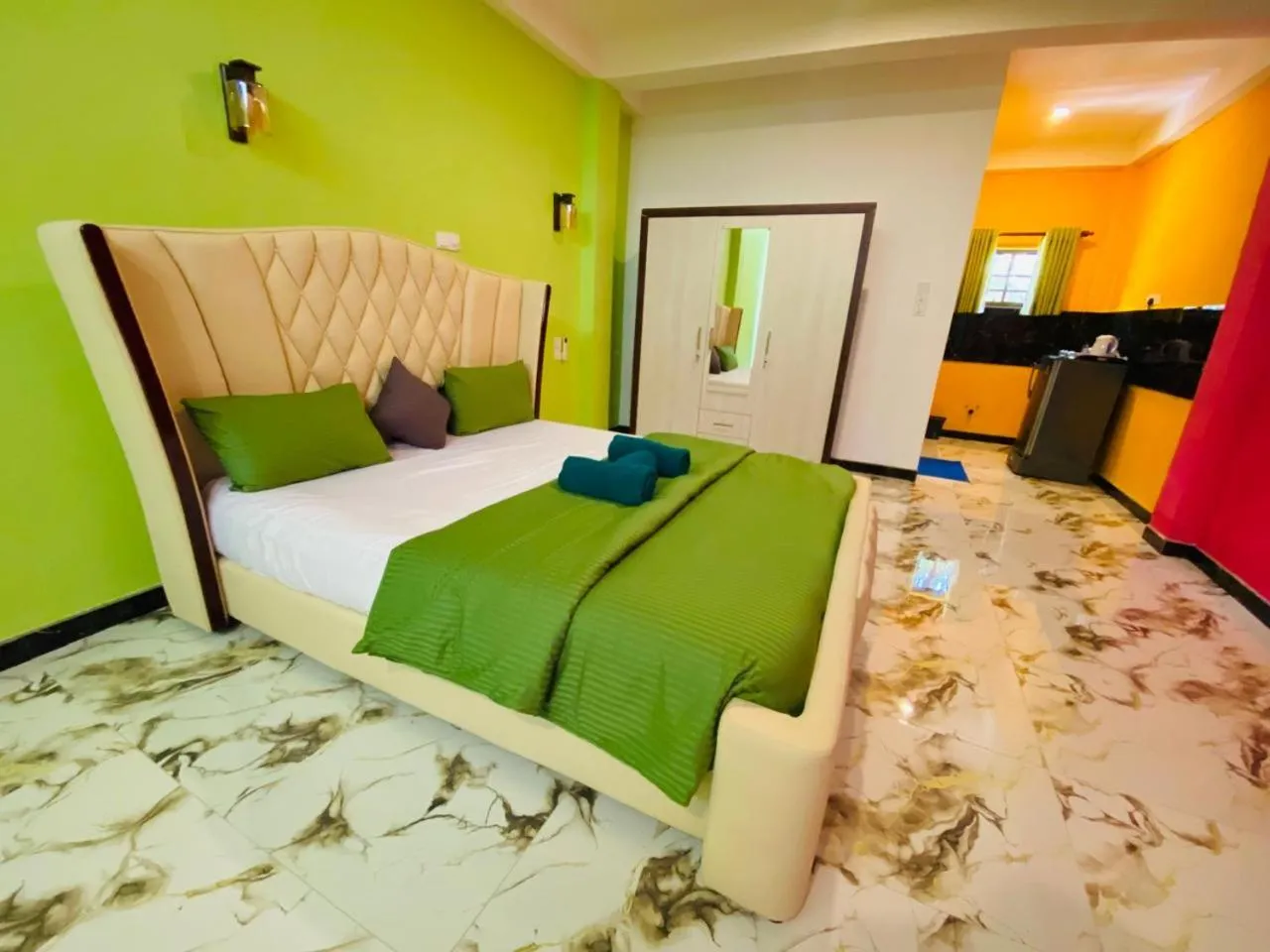 Bed in Jagabay Resort & Surfing School