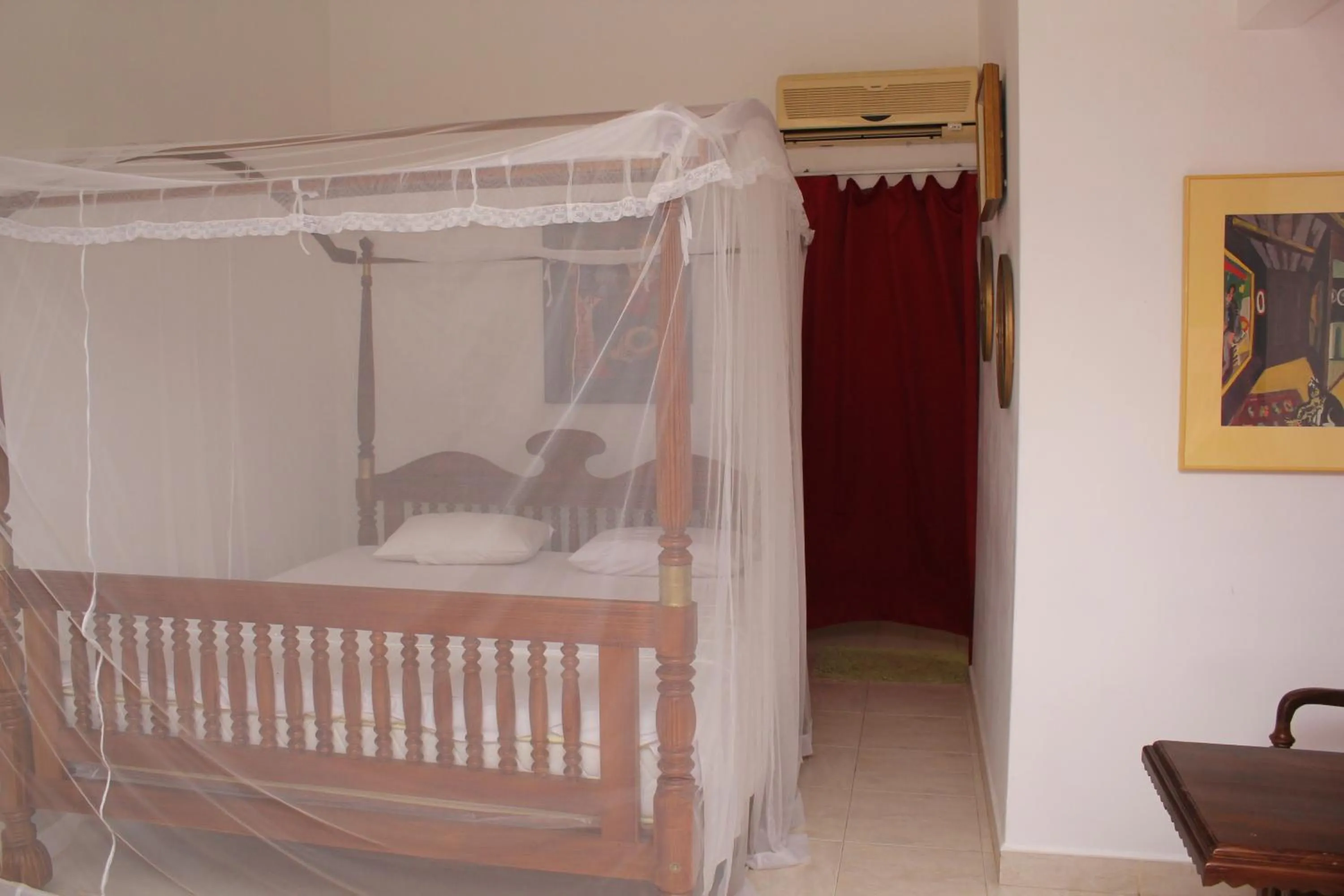Bed in Jagabay Resort & Surfing School