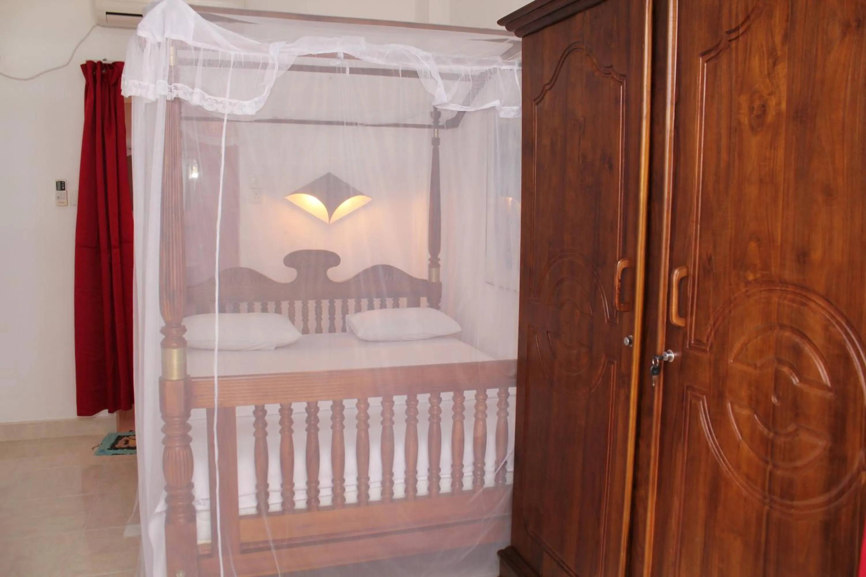 Bed in Jagabay Resort & Surfing School