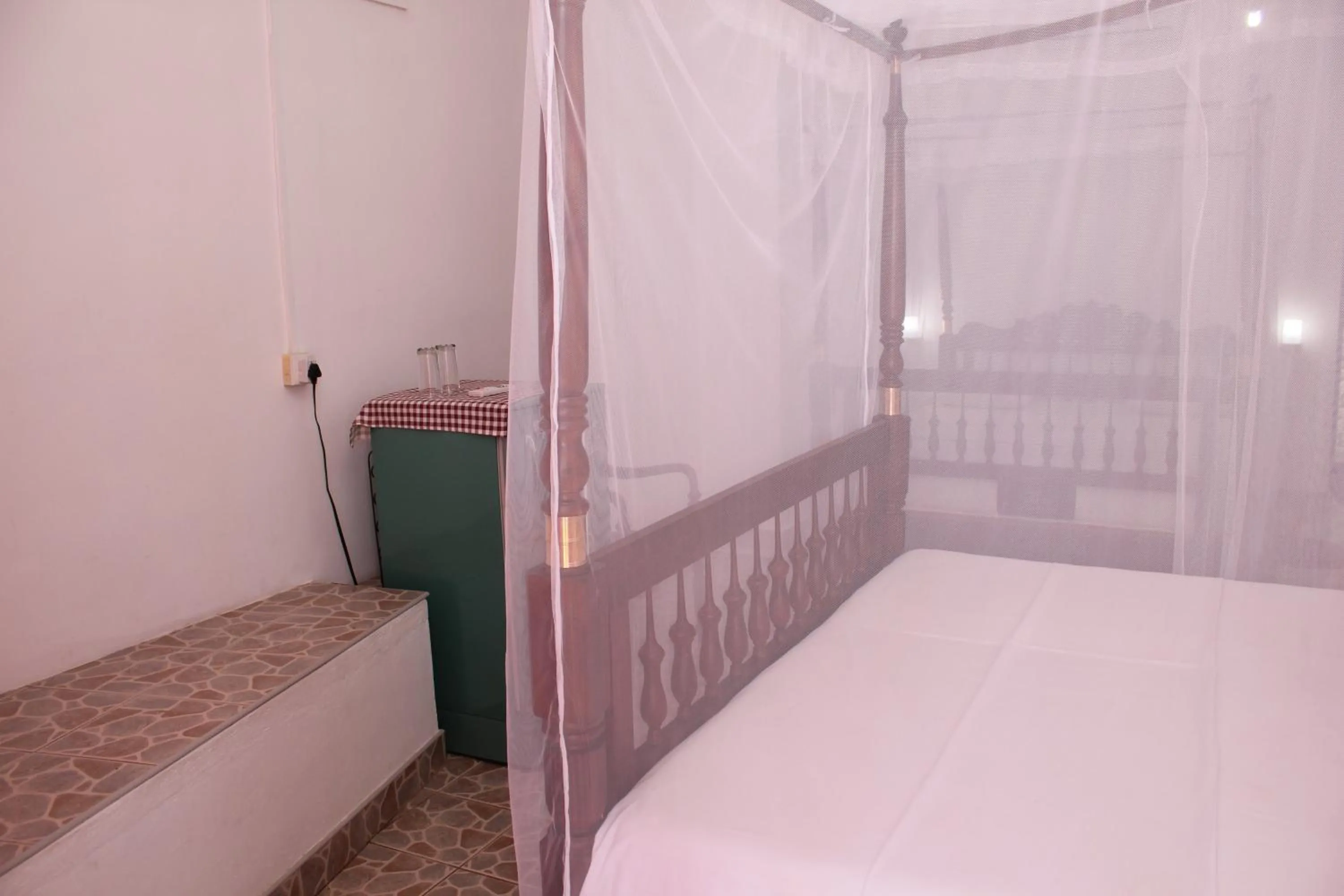 Decorative detail, Bed in Jagabay Resort & Surfing School