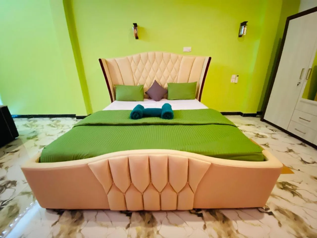 Bed in Jagabay Resort & Surfing School