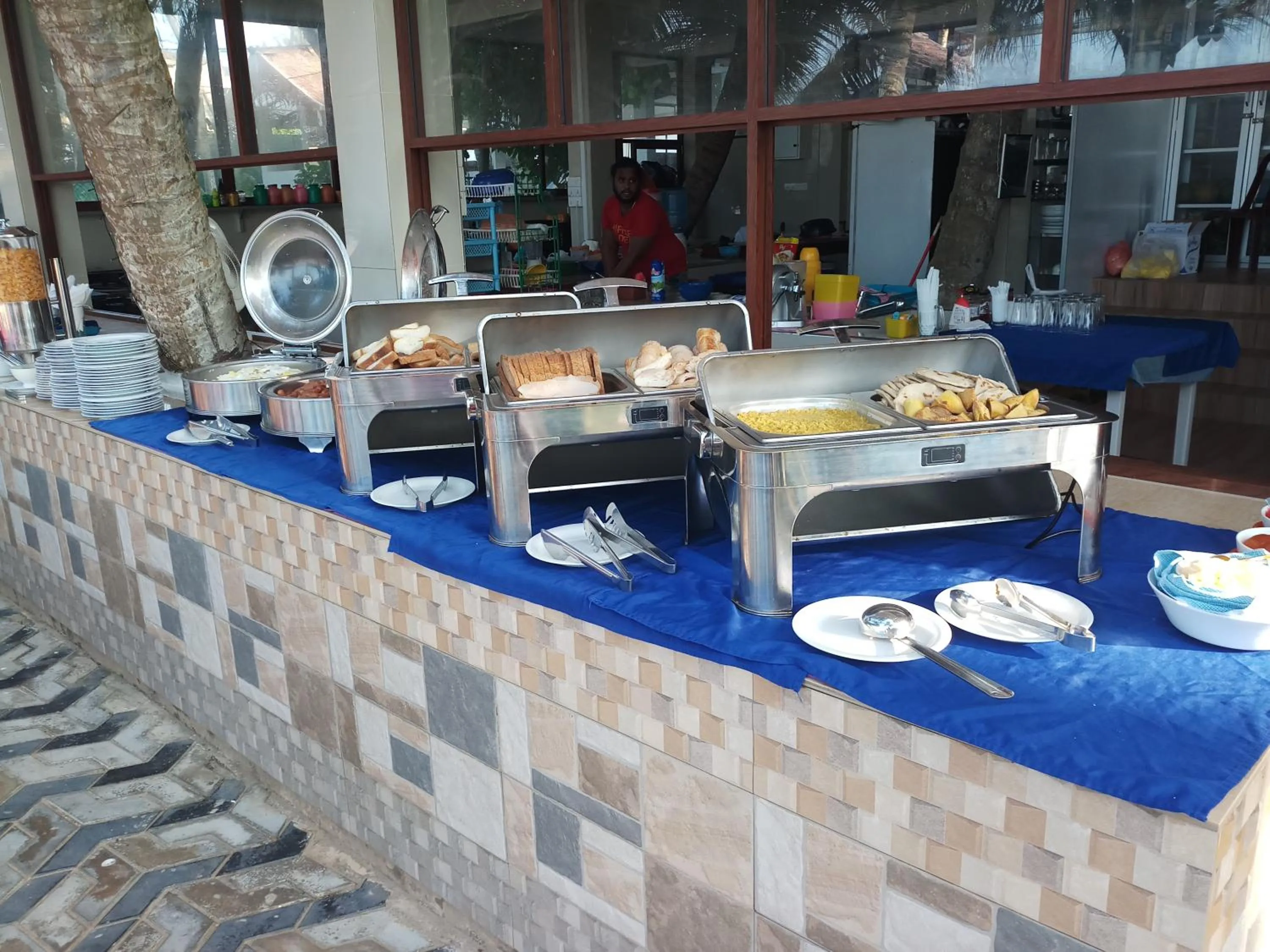 Buffet breakfast in Jagabay Resort & Surfing School