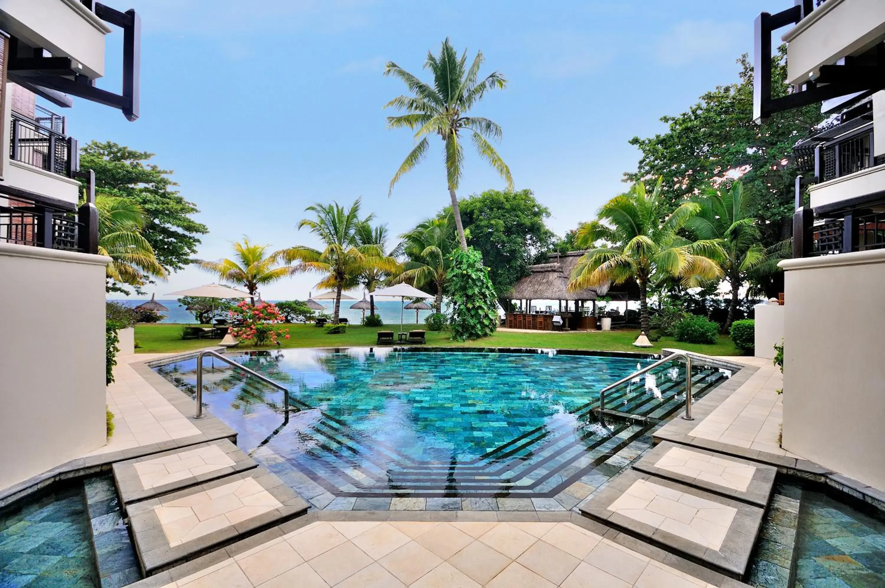 Pool view in Le Cardinal Exclusive Resort Pool view in Le Cardinal Exclusive Resort