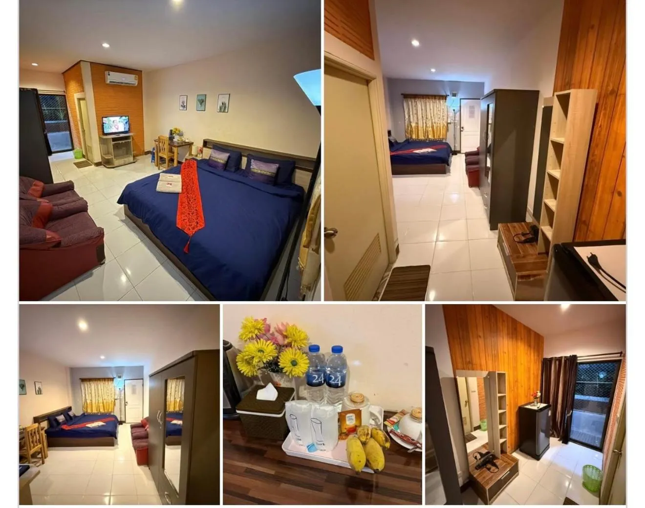 Bed in Sandee Place Mountain View Hotel โรงแรมแสนดีเพลส เมาเท่นวิว จอมทอง