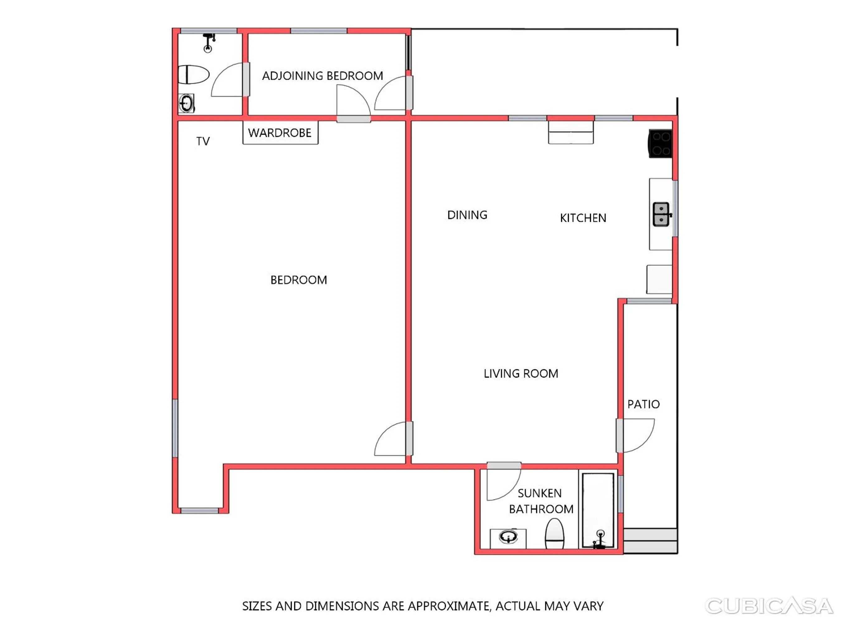 Photo of the whole room in LeMarida Suites