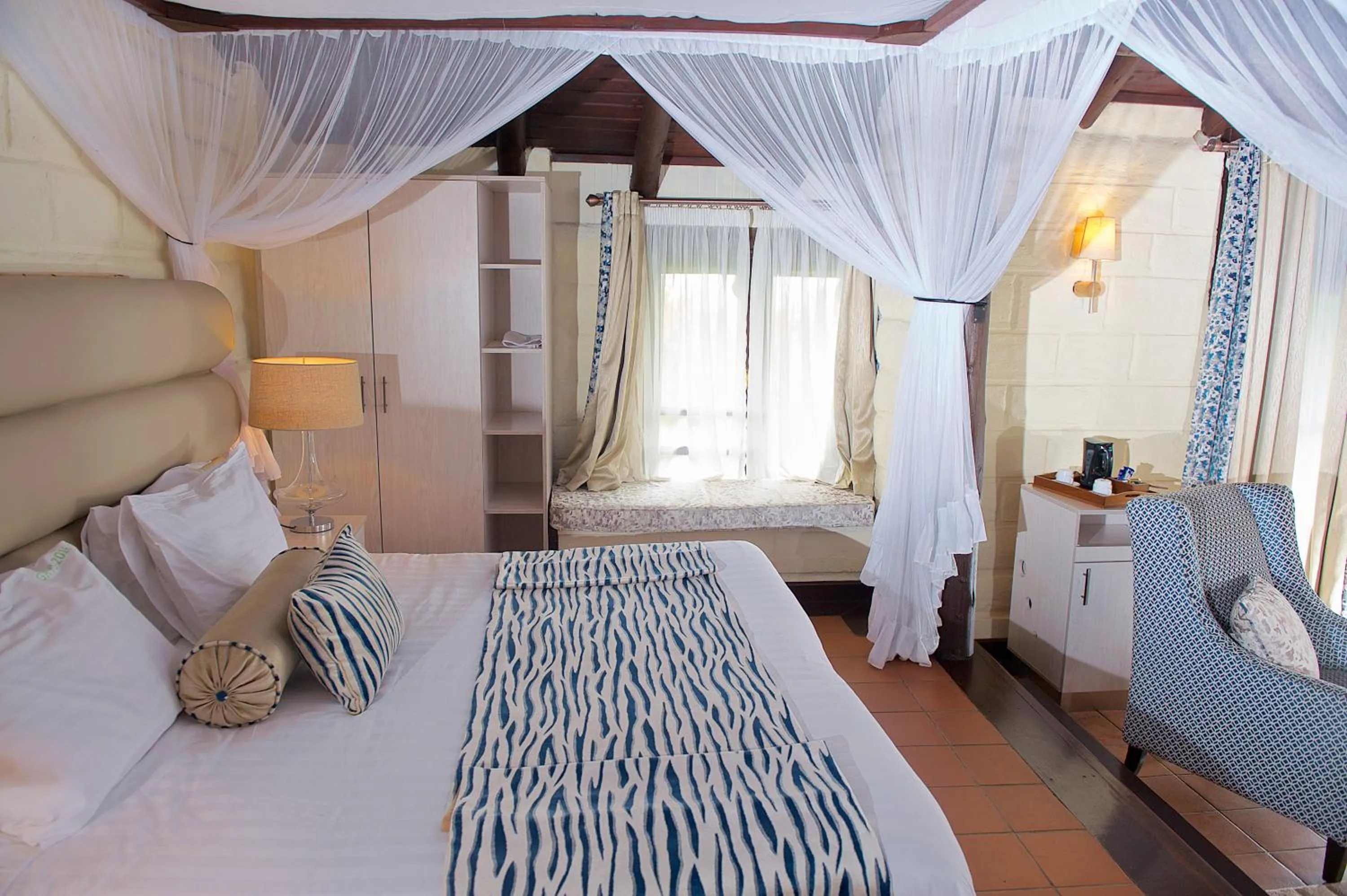 Decorative detail, Bed in The Great Rift Valley Lodge & Golf Resort
