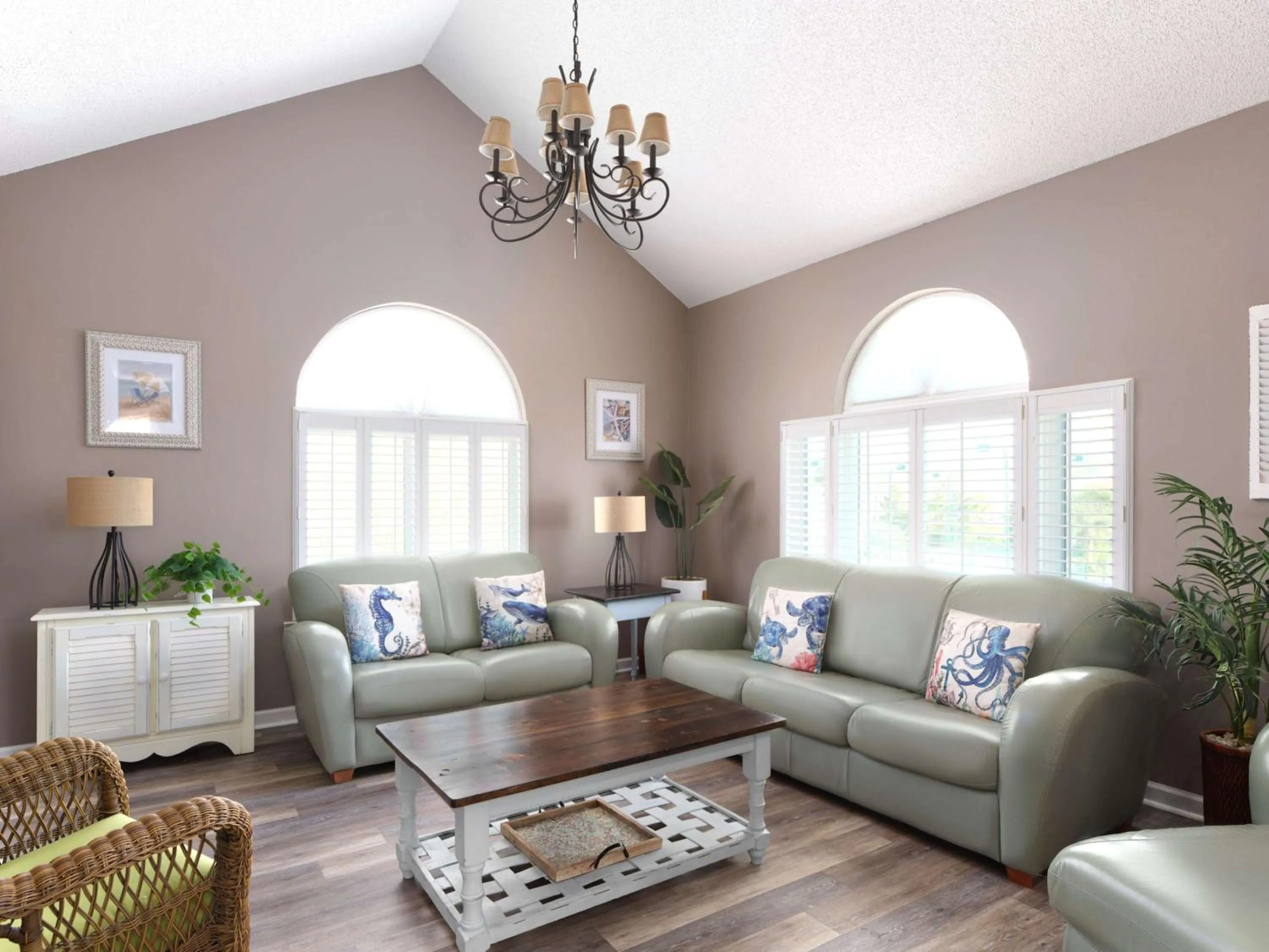Living room in Kingston Plantation Condos
