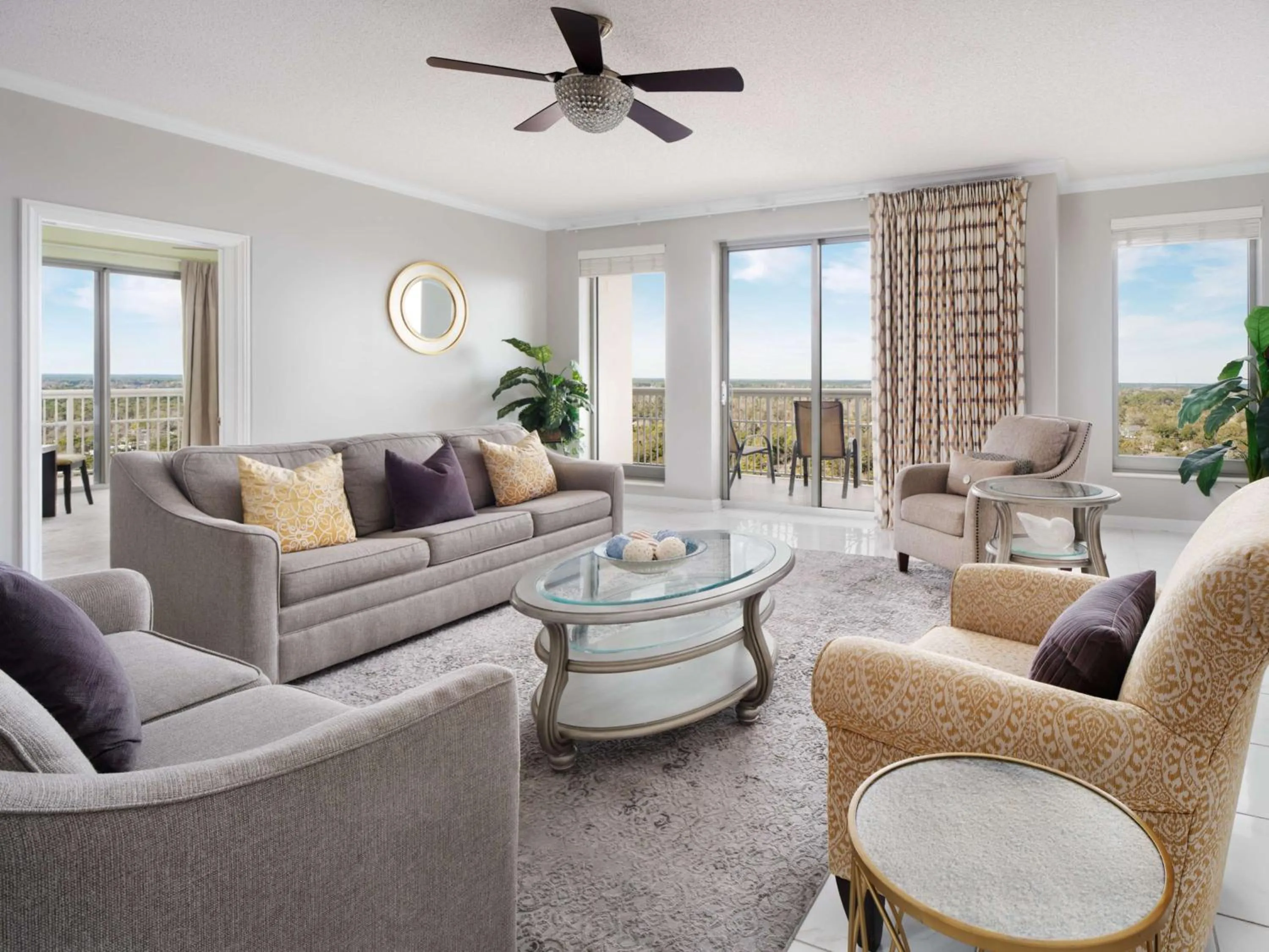 Living room in Kingston Plantation Condos