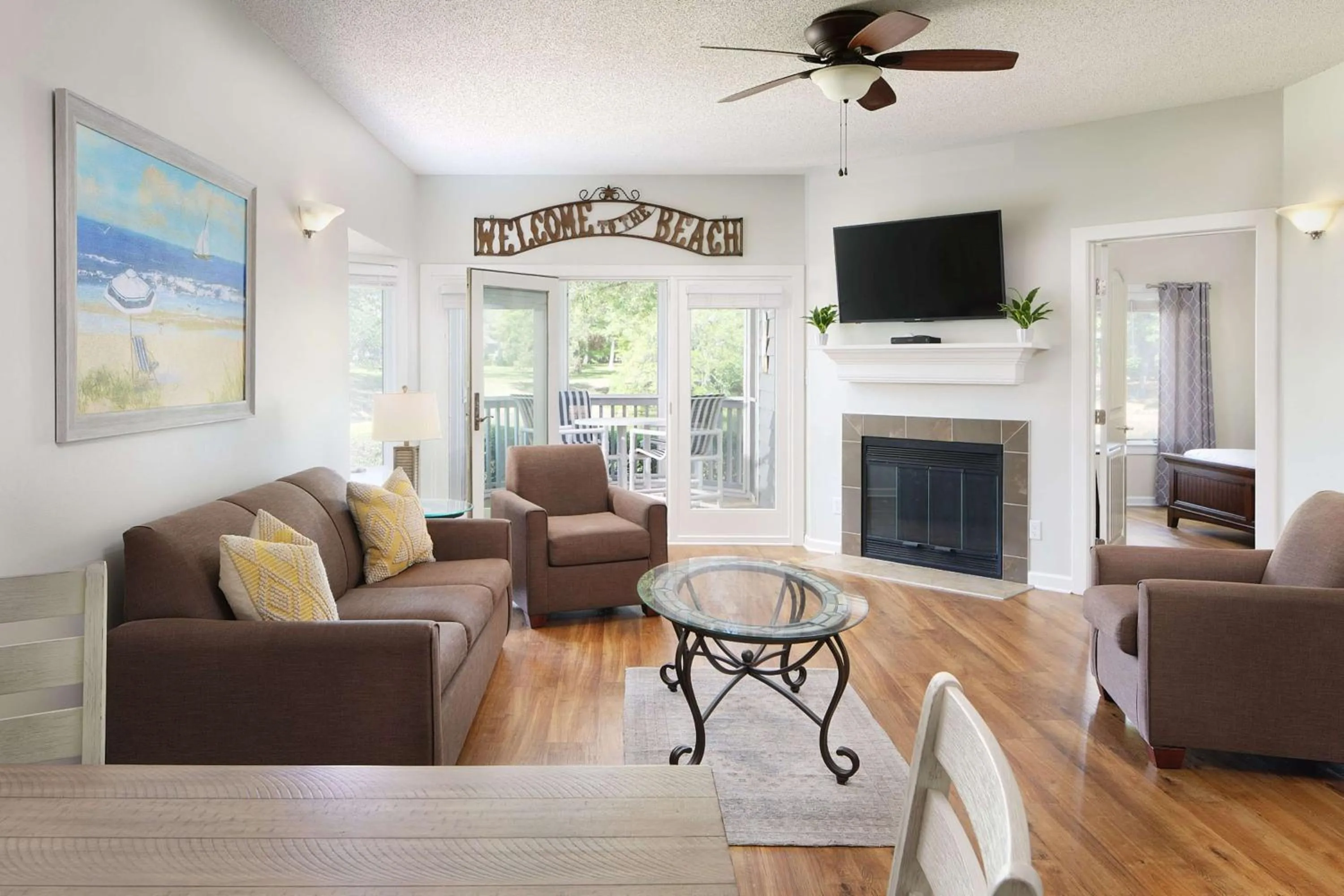 Living room in Kingston Plantation Condos