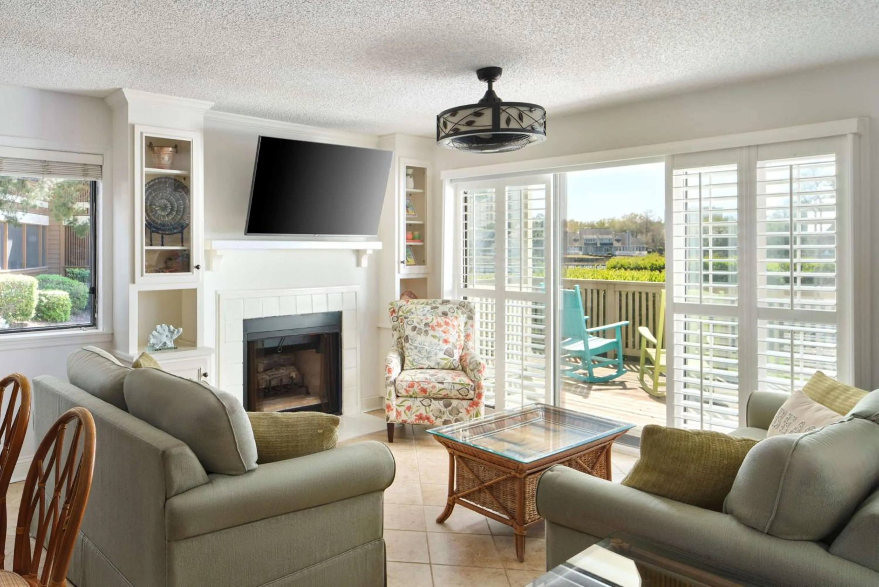 Living room in Kingston Plantation Condos