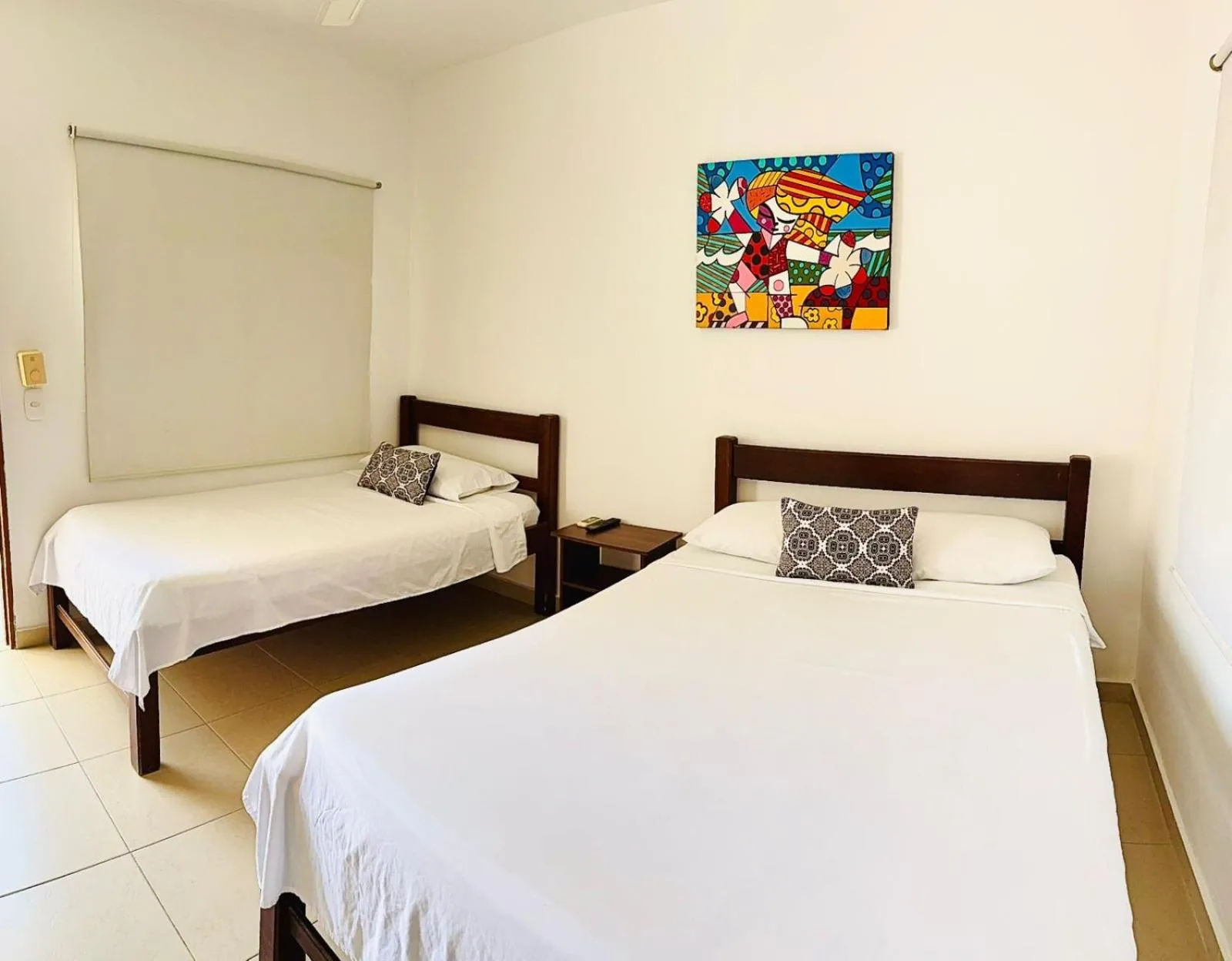 Bed in Hotel Ocean Taganga Internacional