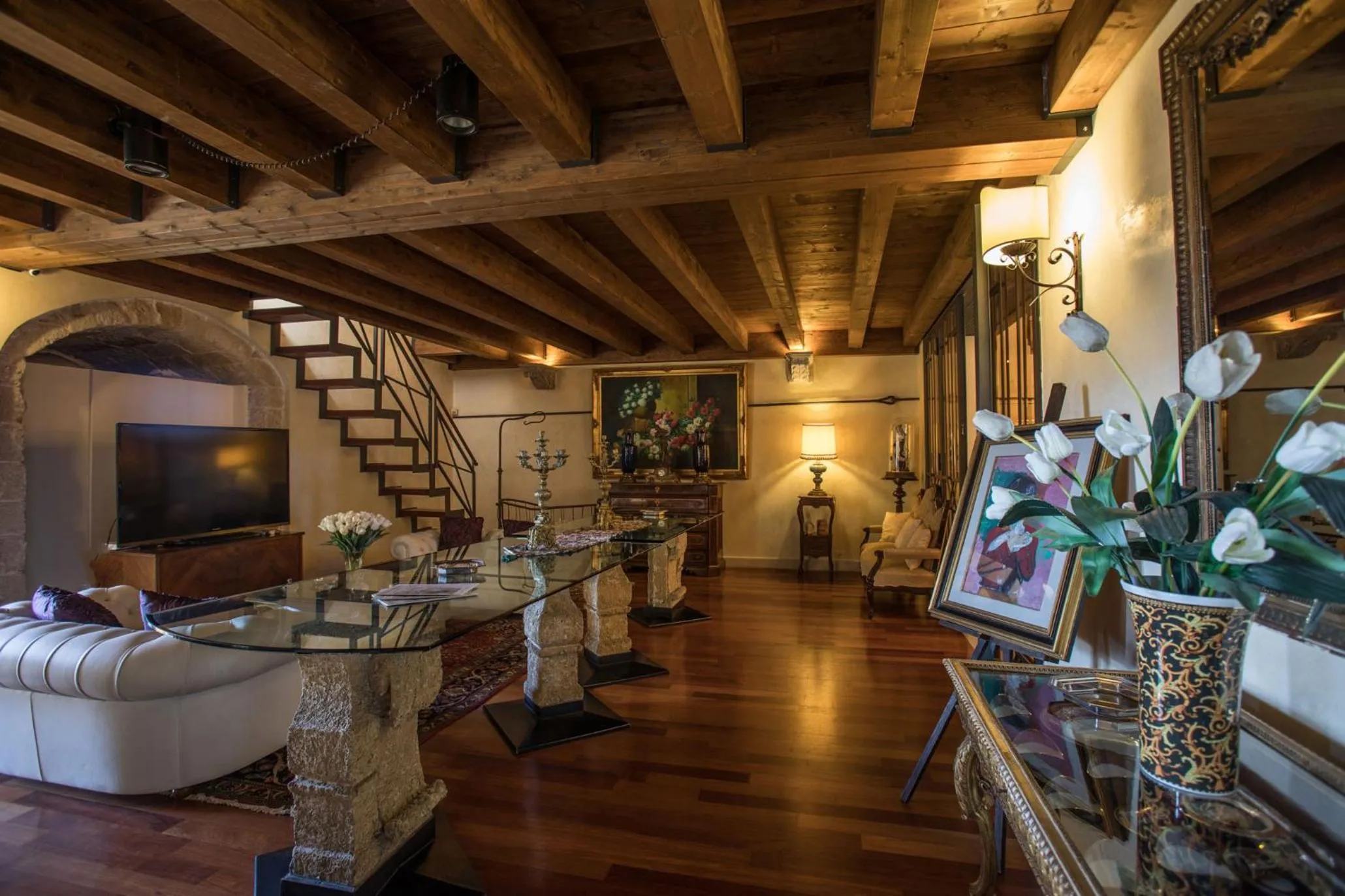 Living room in Castello Castriota Scanderbeg