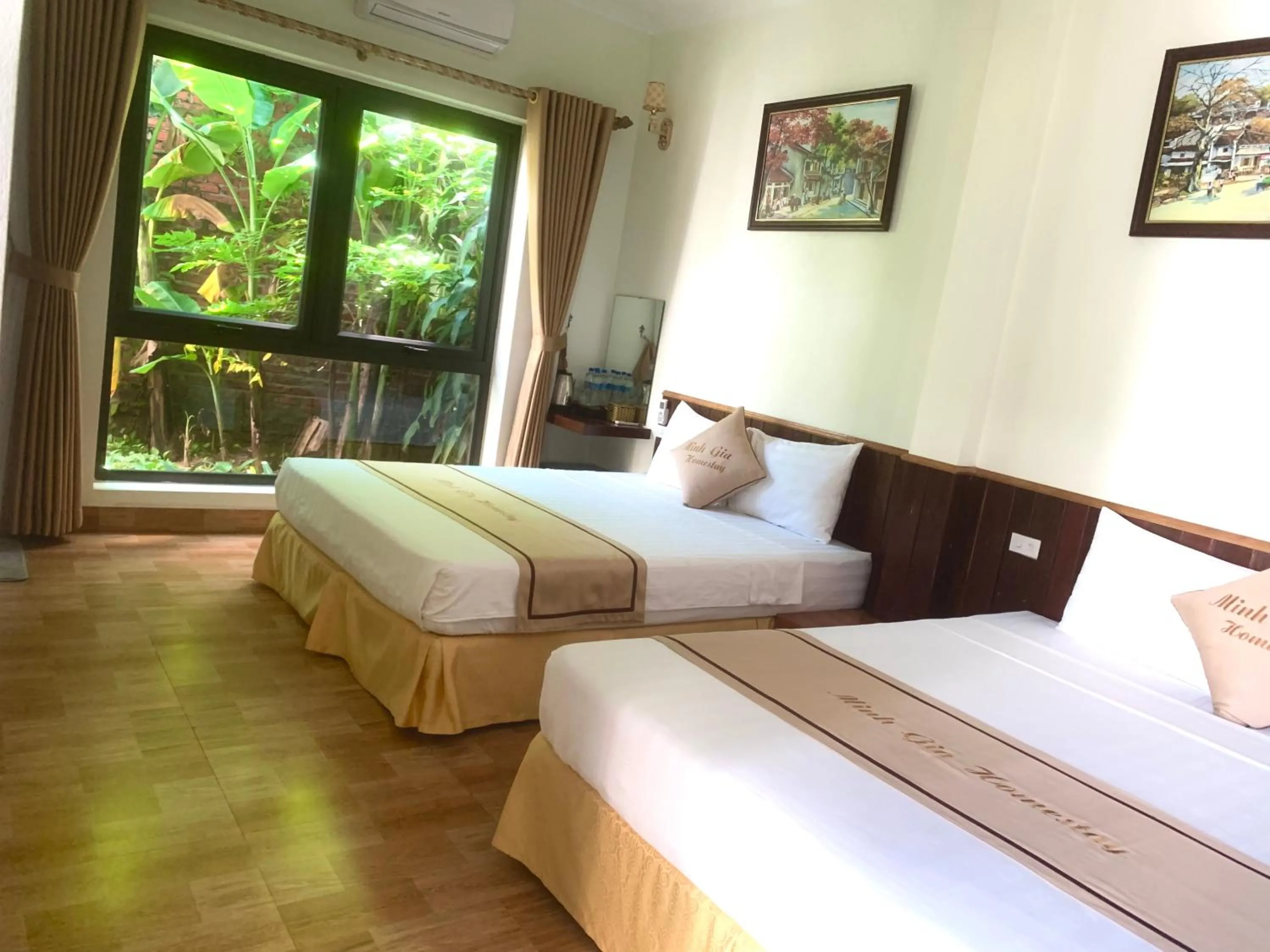 View (from property/room), Bed in Tam Coc Minh Gia Homestay