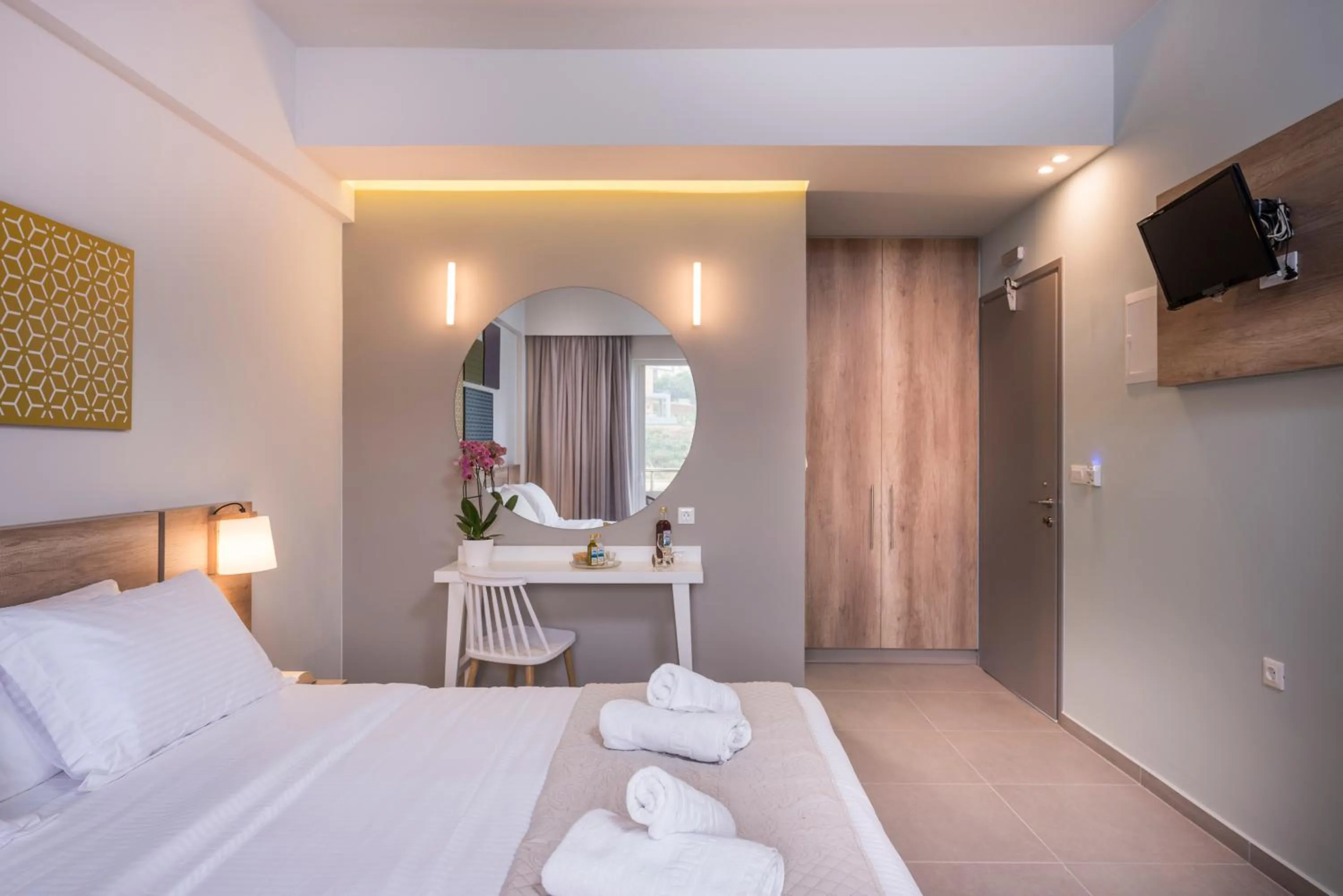 Photo of the whole room, Bed in IRINI STALOS Apartments