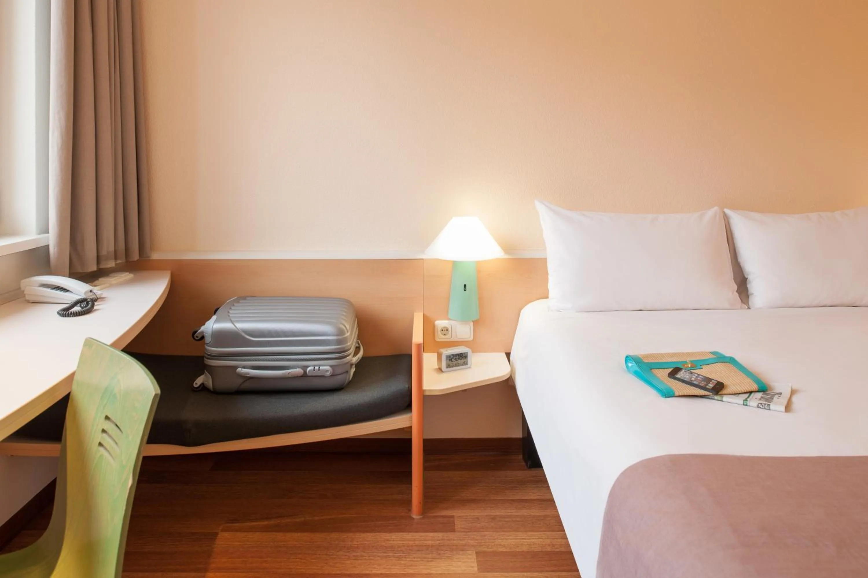 Decorative detail, Bed in ibis Hotel Erfurt Altstadt