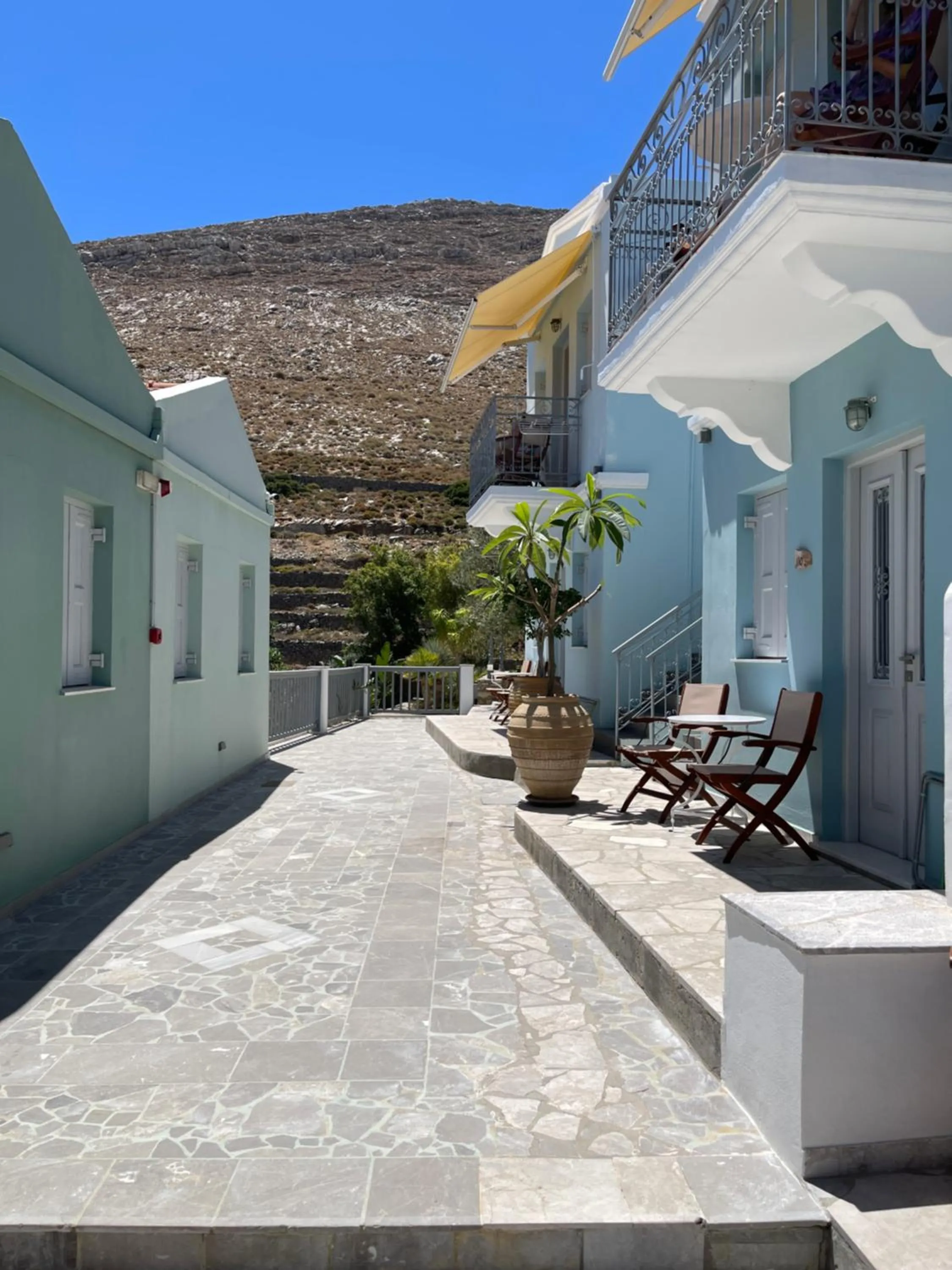 Balcony/Terrace in Niriides Hotel Apartments