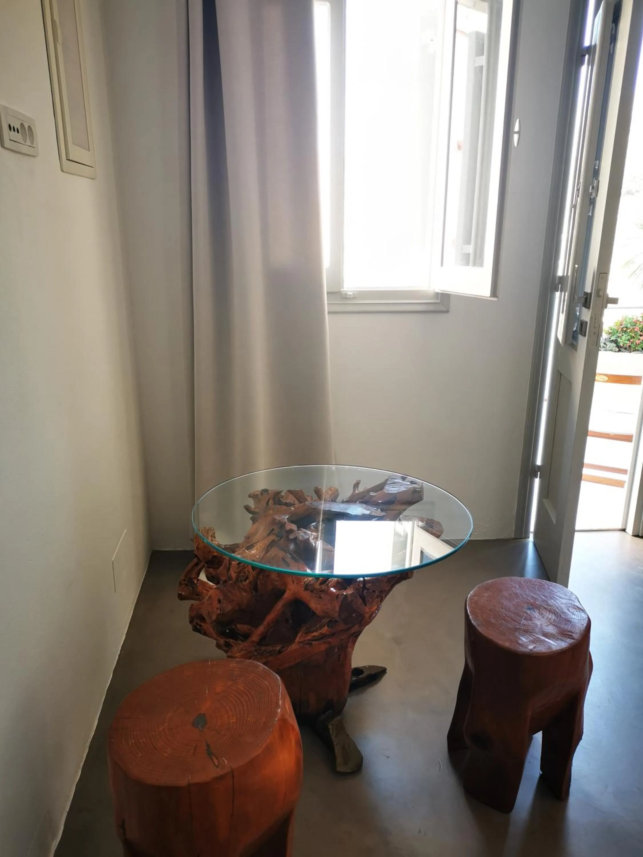 Seating area in Niriides Hotel Apartments