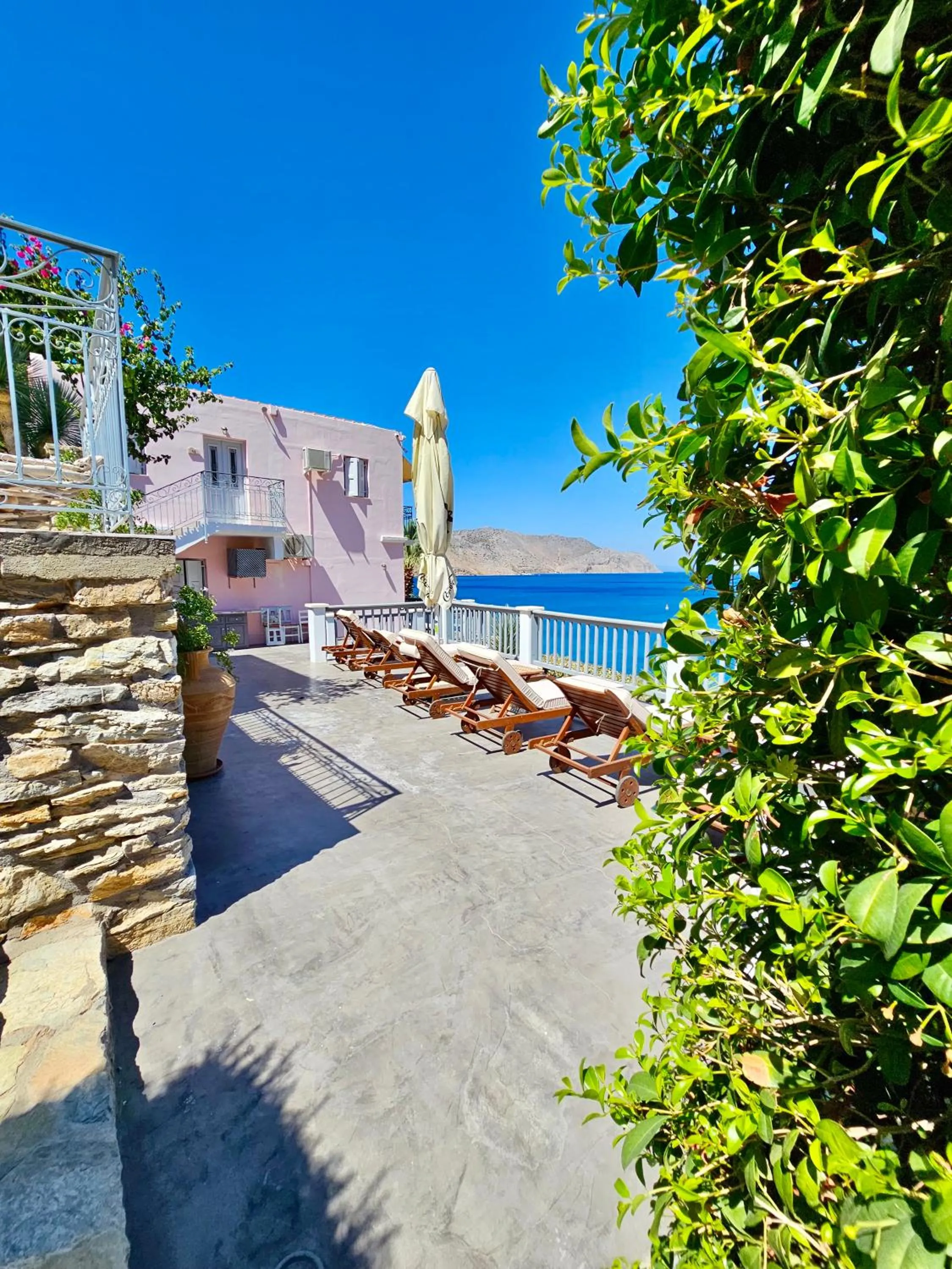 Seating area in Niriides Hotel Apartments