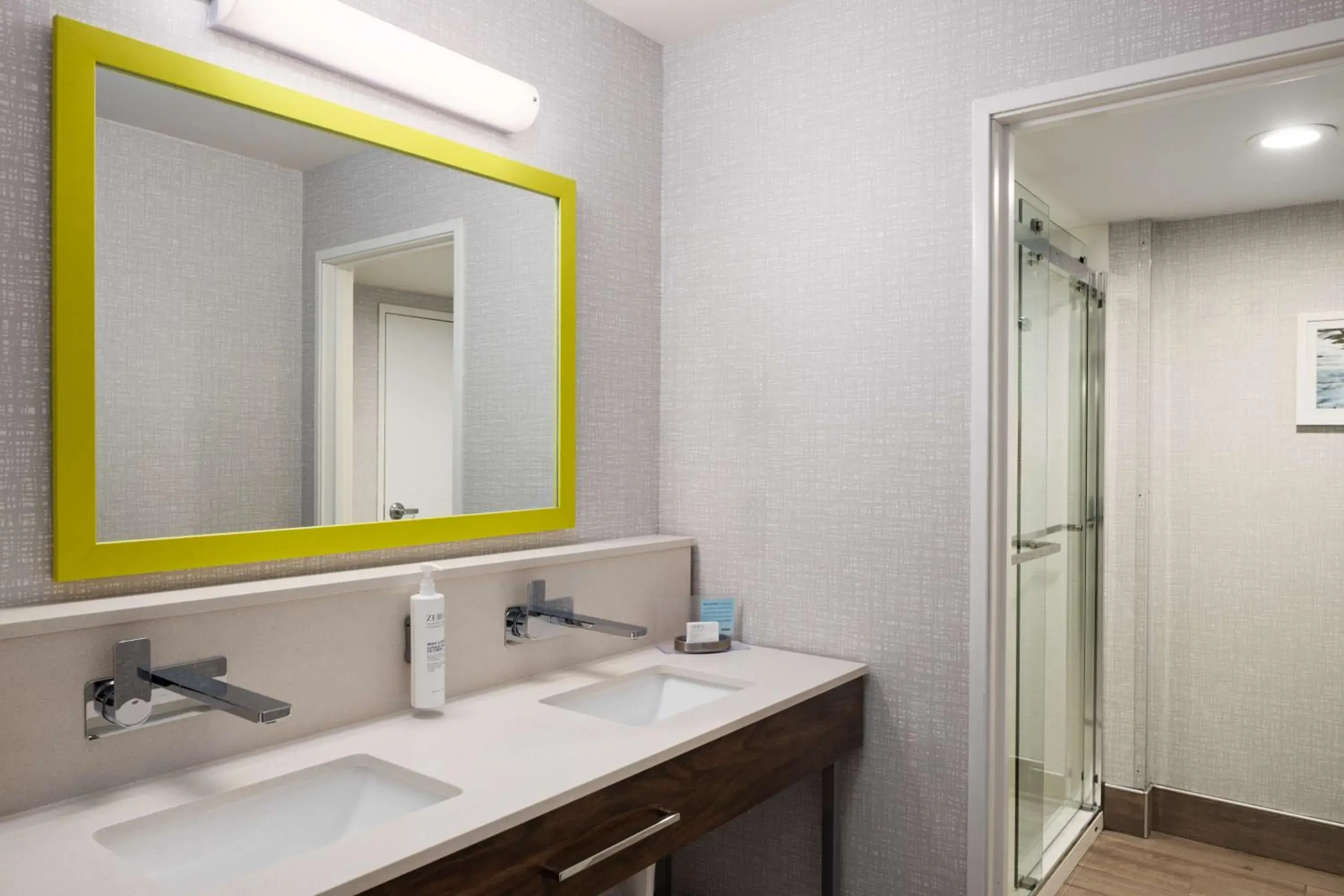 Bathroom in Hampton Inn Spokane Airport Bathroom in Hampton Inn Spokane Airport