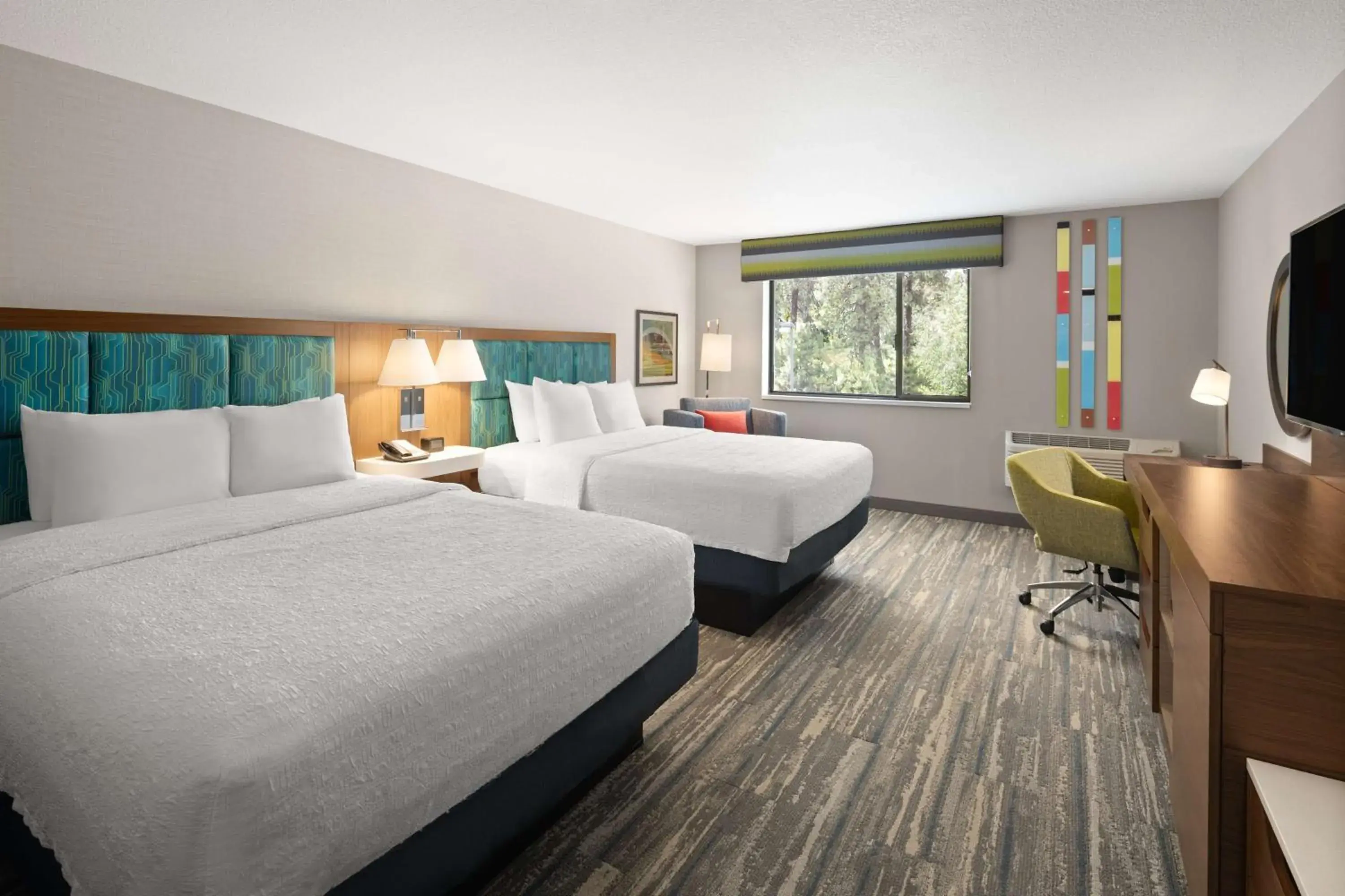 Bed in Hampton Inn Spokane Airport Bed in Hampton Inn Spokane Airport