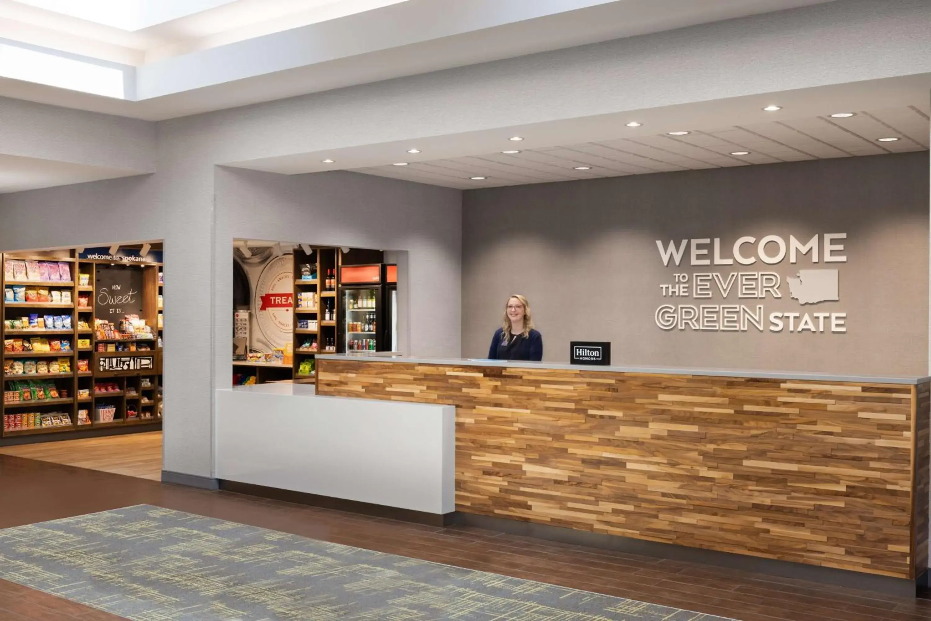 Lobby or reception in Hampton Inn Spokane Airport Lobby or reception in Hampton Inn Spokane Airport