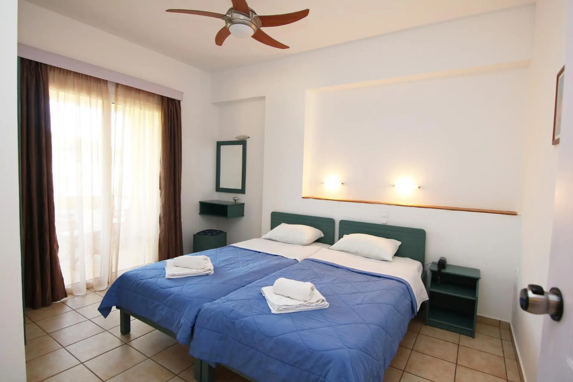 Bed in Evropi Hotel