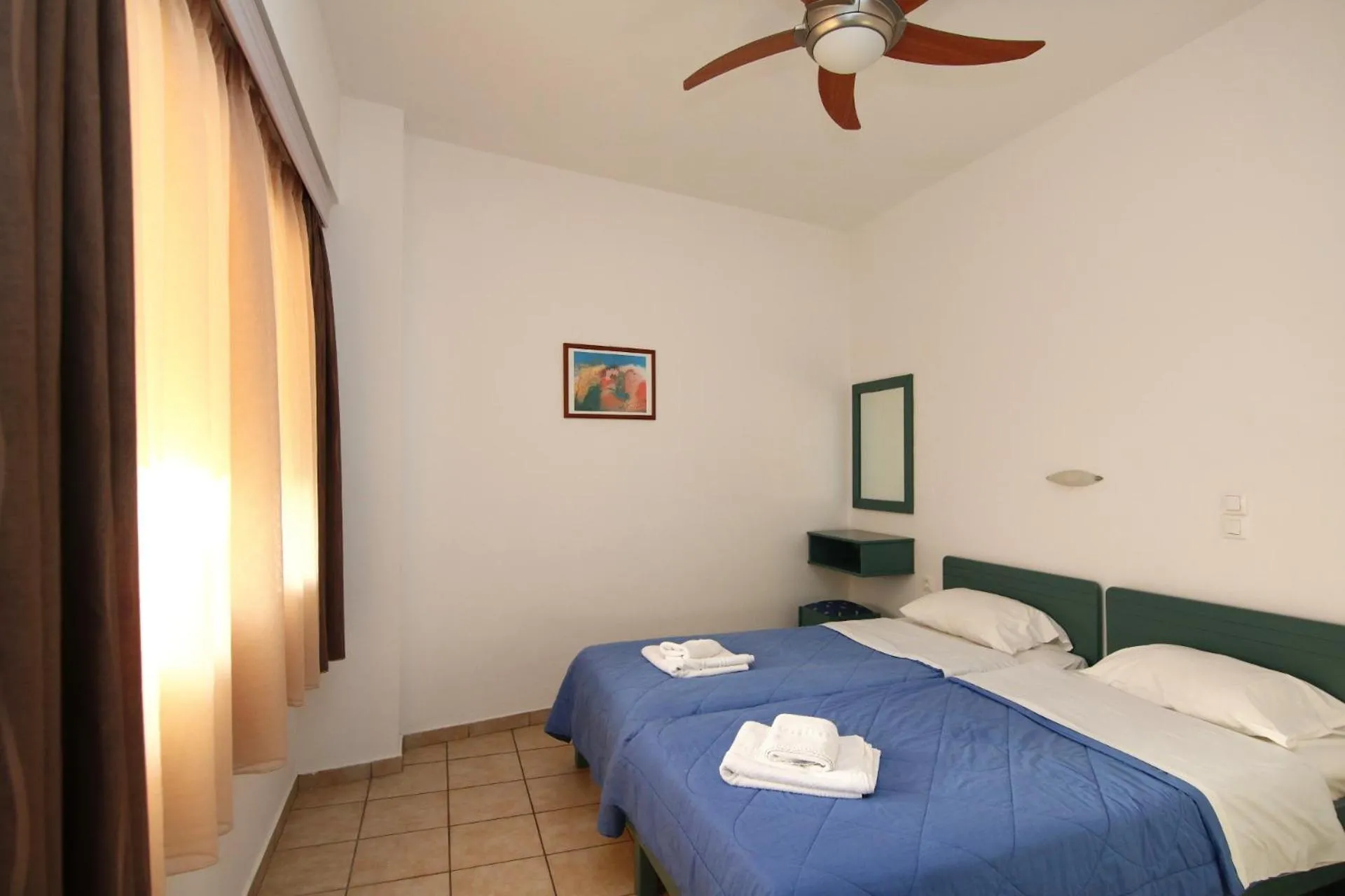 Bed in Evropi Hotel