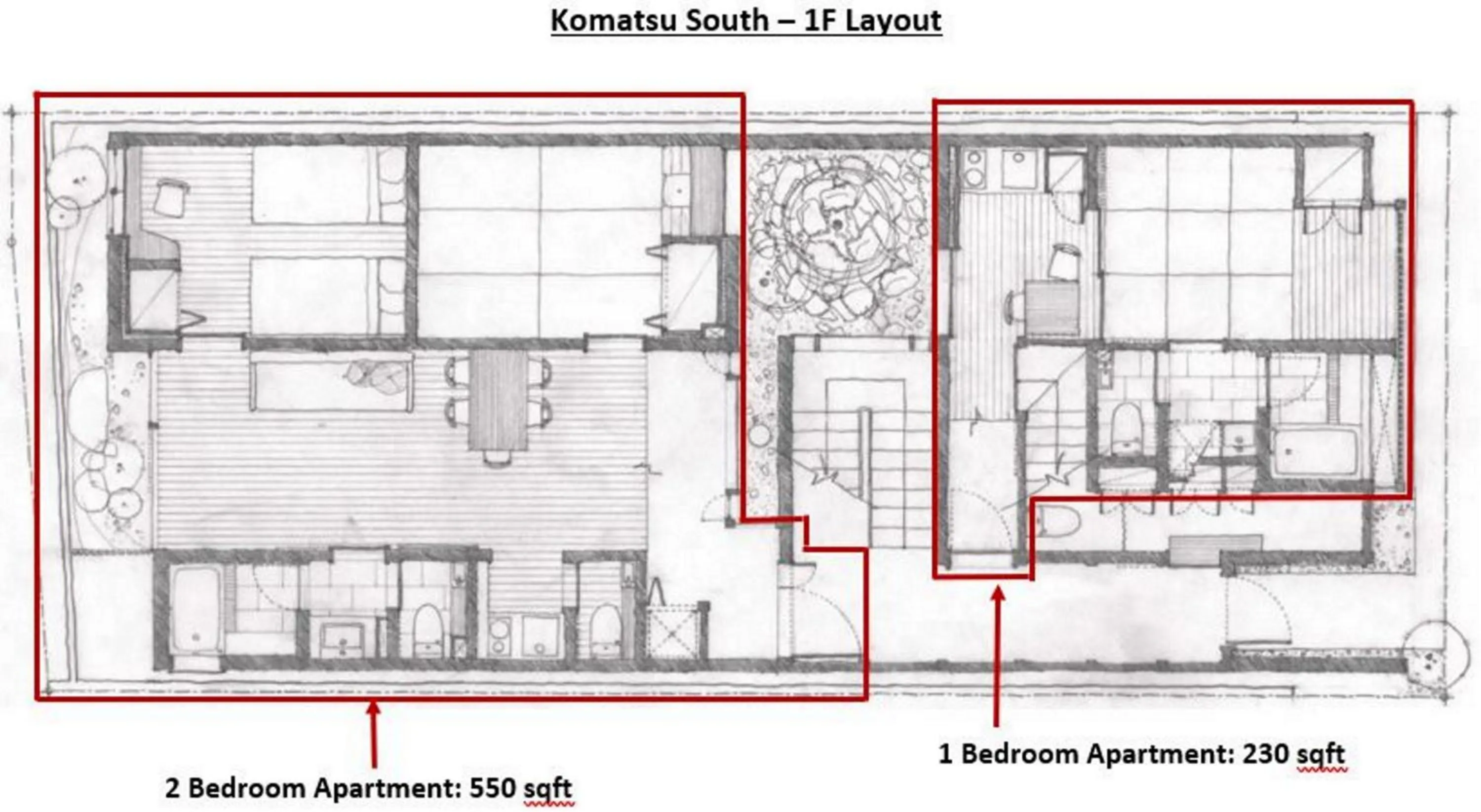 Floor plan in Komatsu Residences
