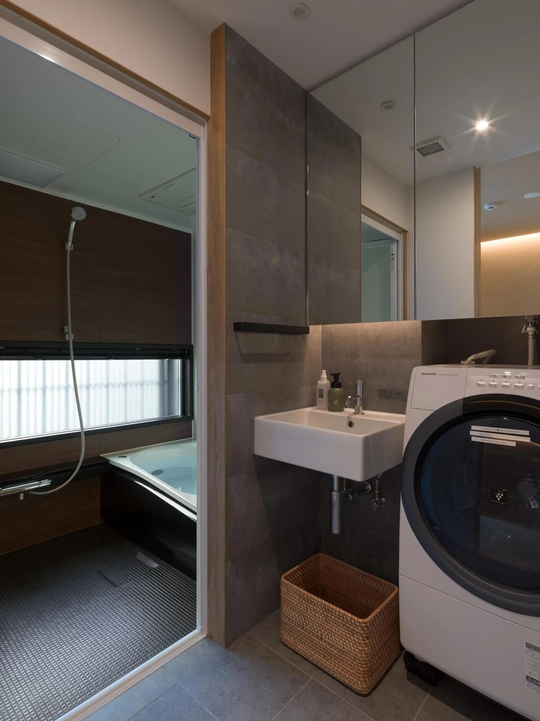 Shower, Bed in Komatsu Residences