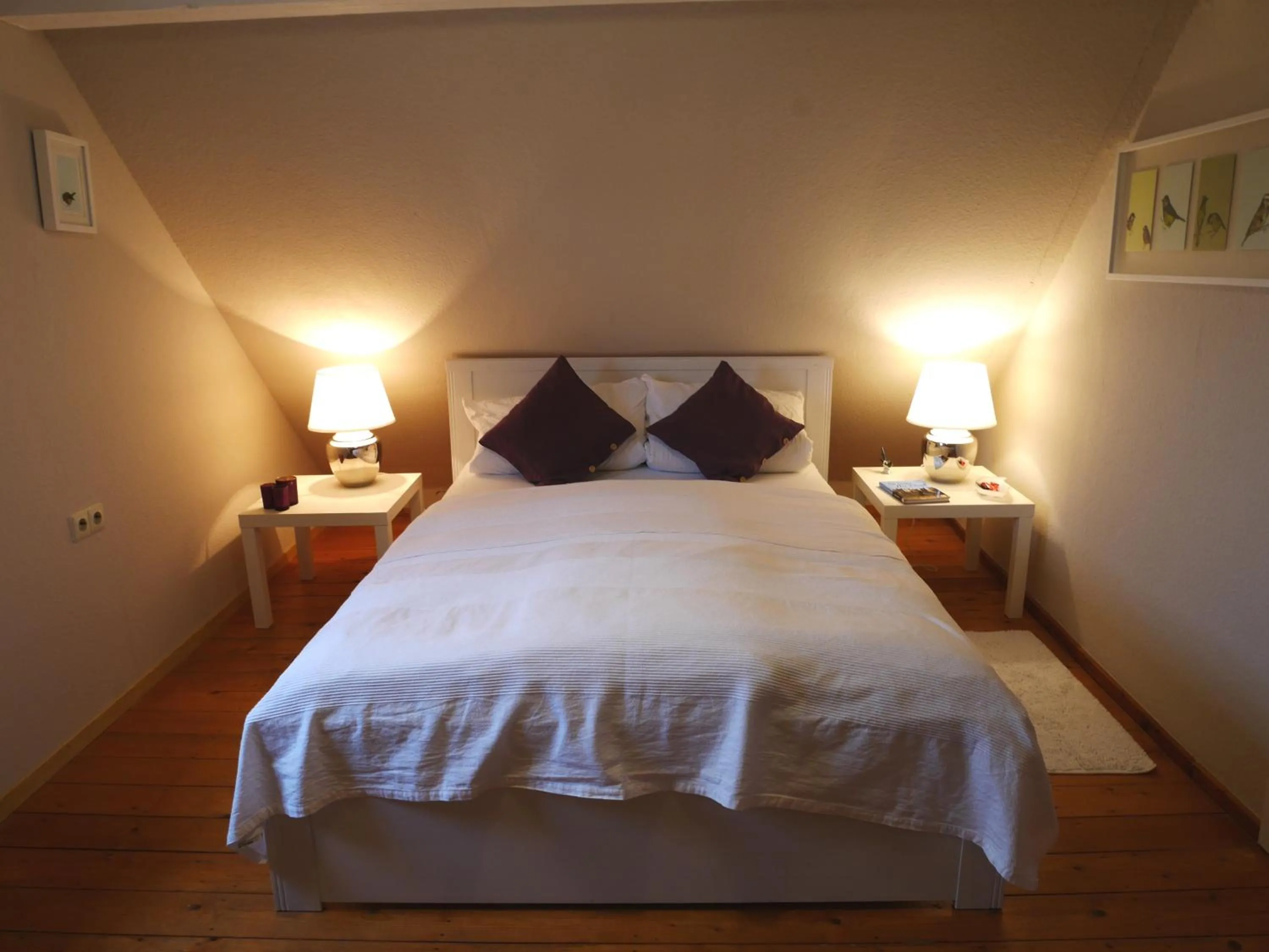Bed in Hestavin Bed & Breakfast