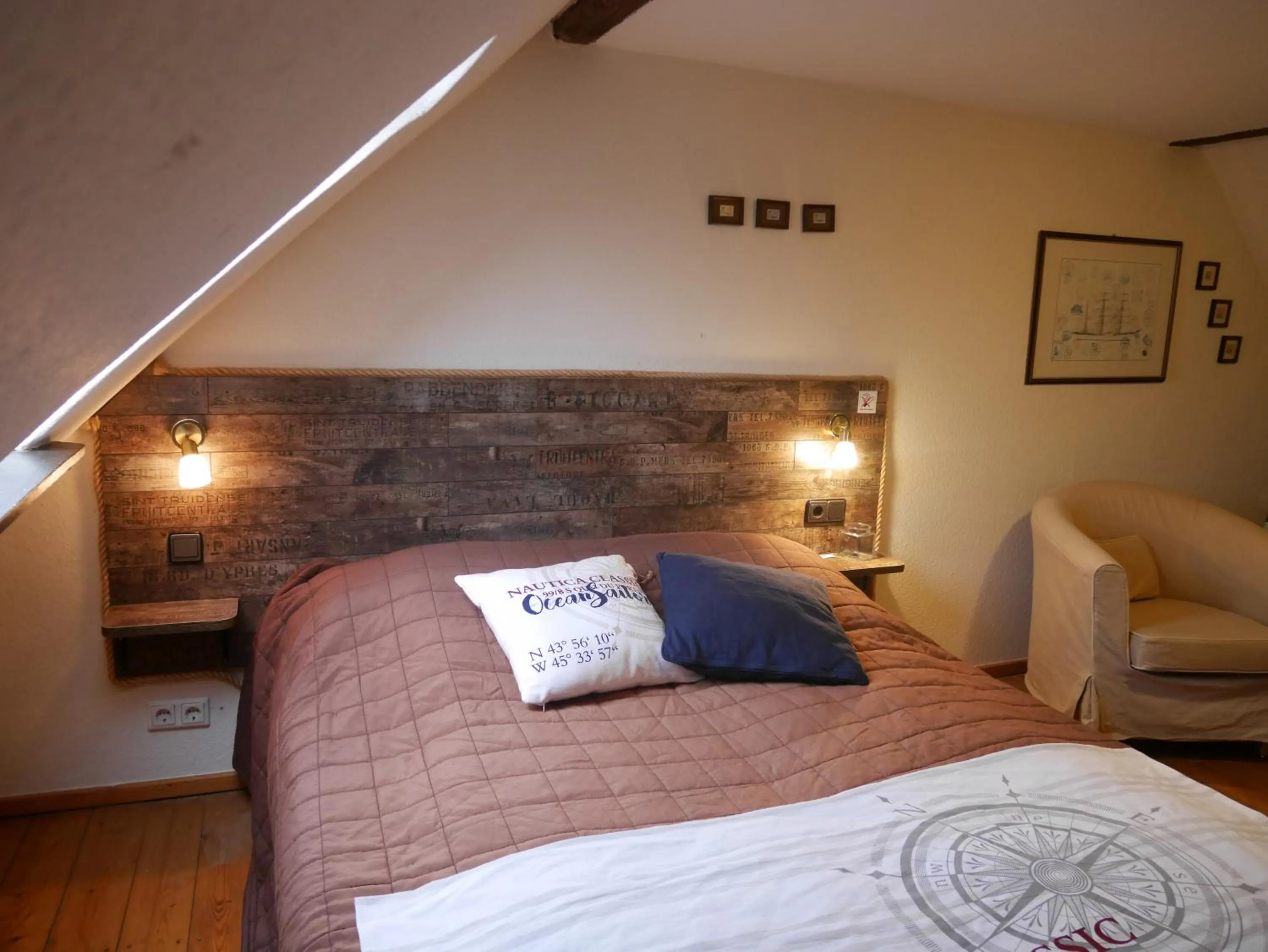 Bed in Hestavin Bed & Breakfast