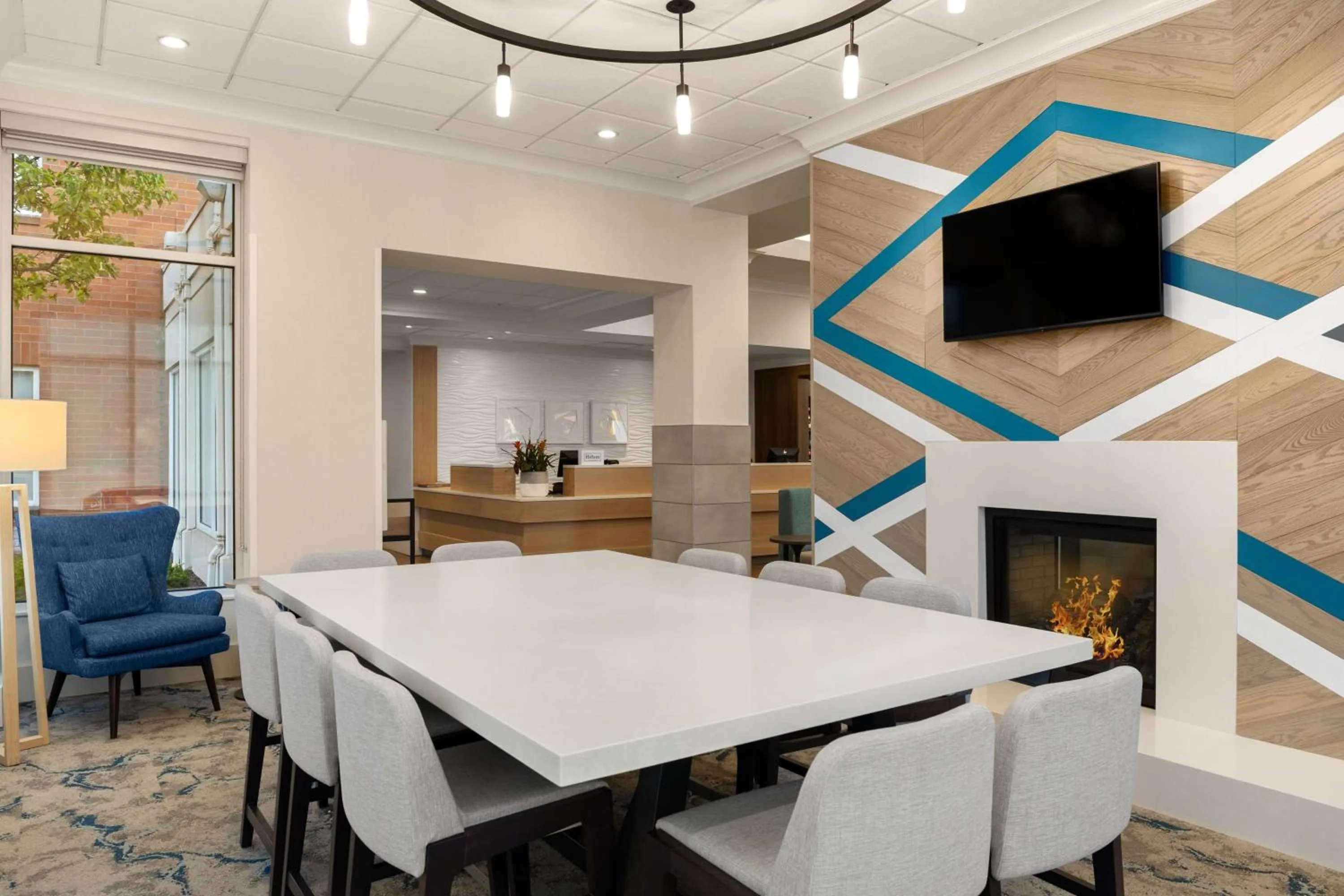 Lobby or reception in Hilton Garden Inn Spokane Airport