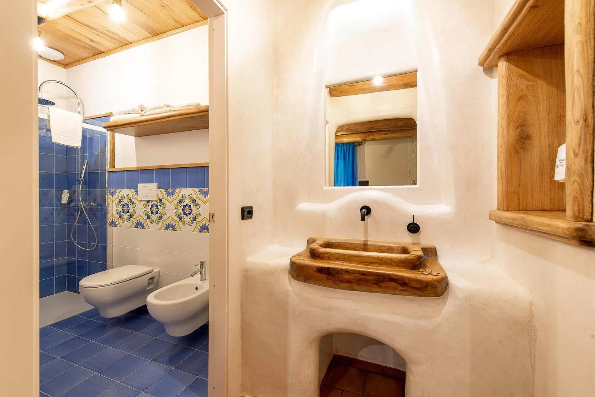 Bathroom in Etna Quota Mille Boutique Hotel, Typical Sicilian Food & Wine