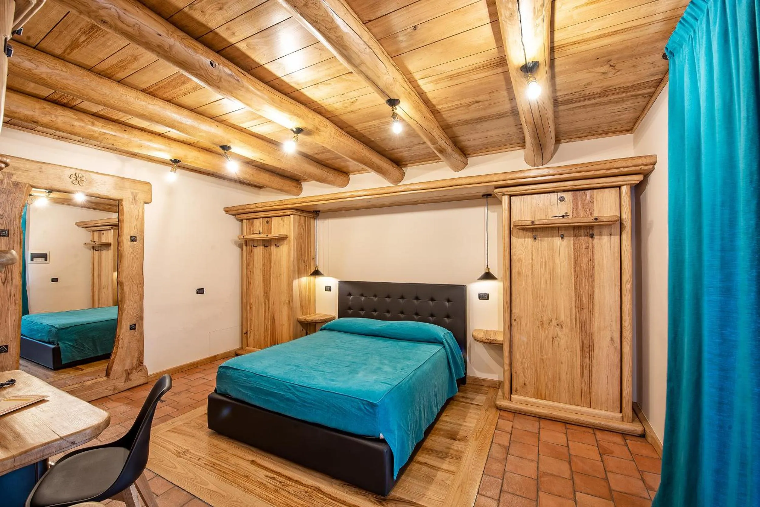 Bed in Etna Quota Mille Boutique Hotel, Typical Sicilian Food & Wine