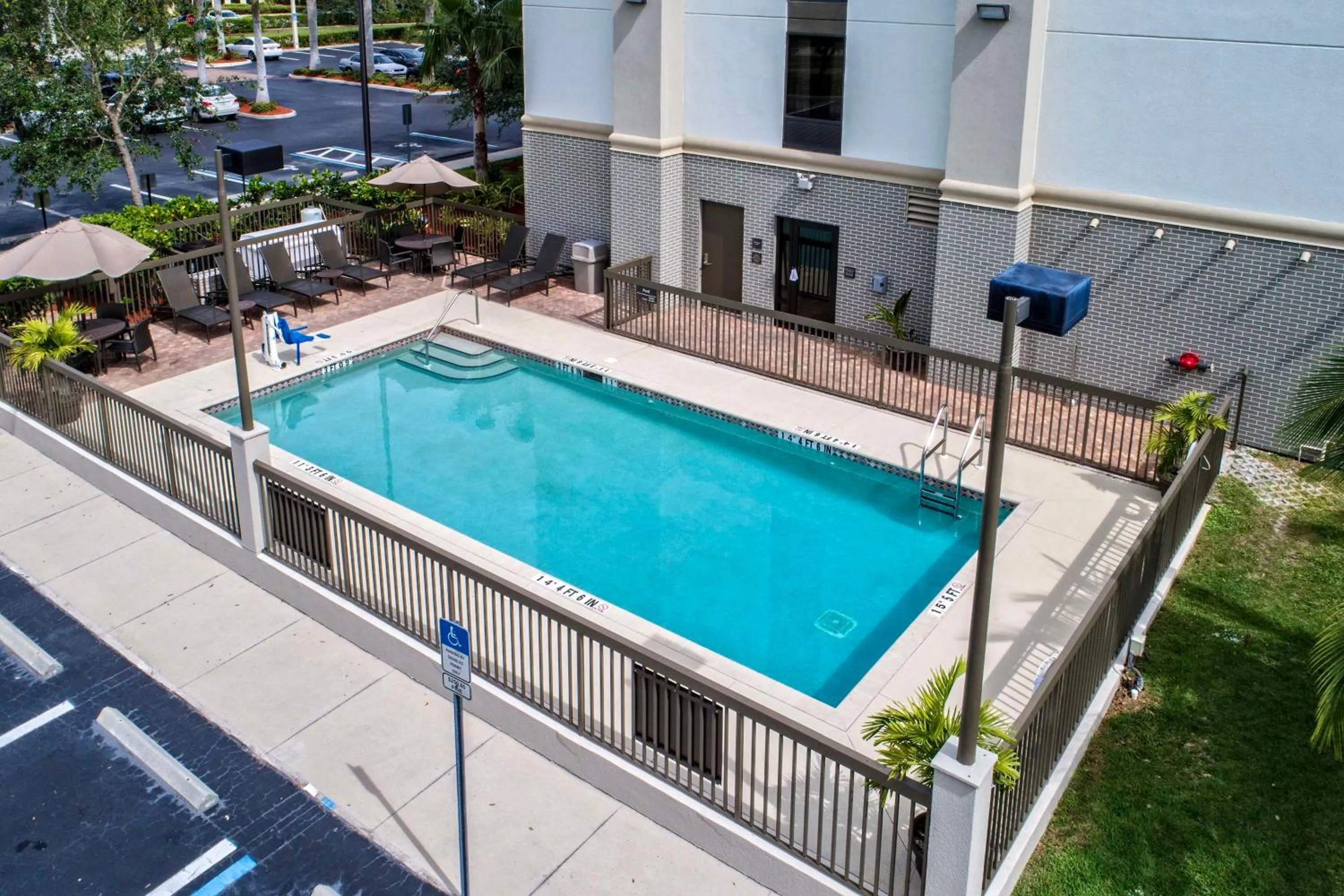 Pool view in Hampton Inn & Suites Fort Myers Estero