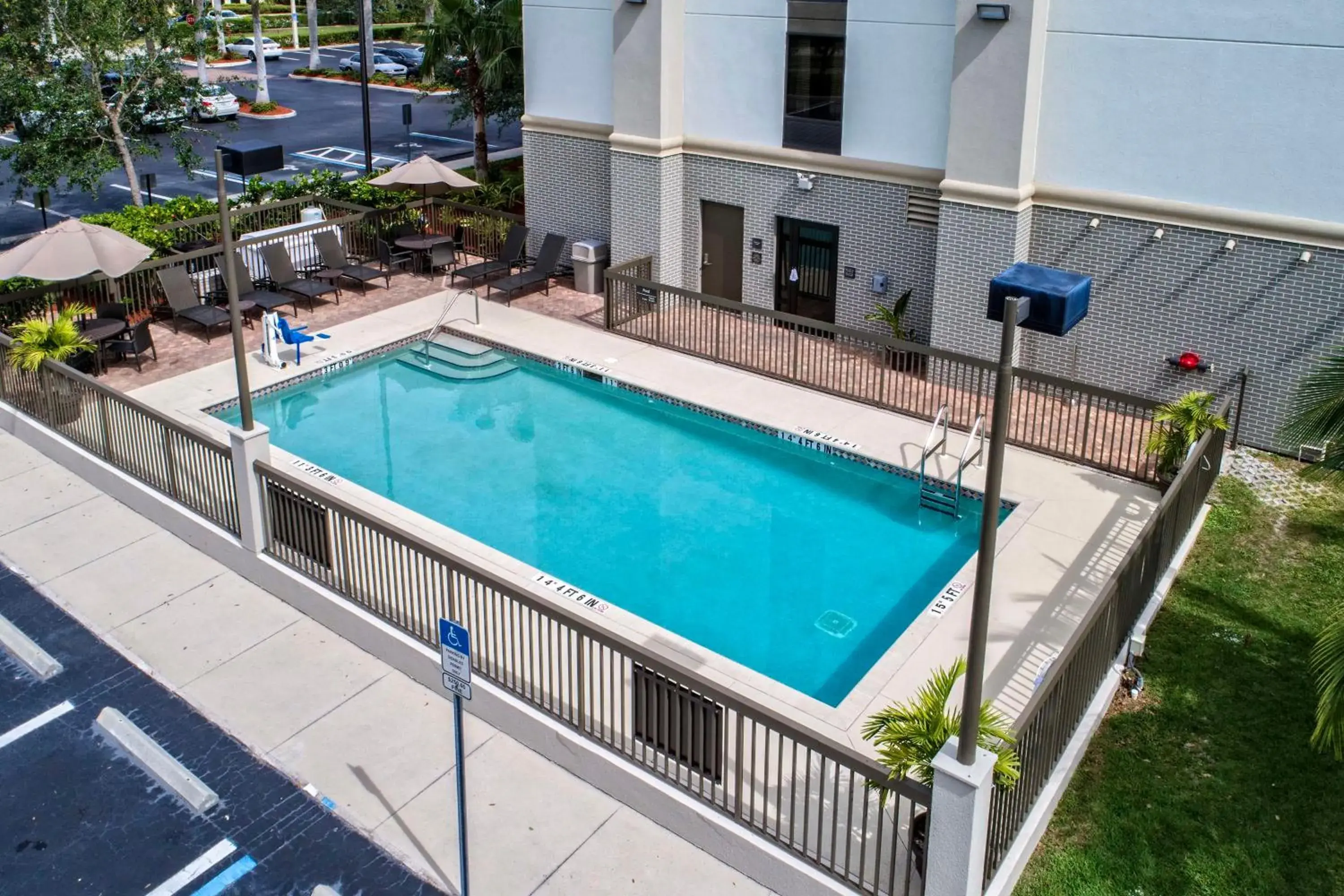 Pool view in Hampton Inn & Suites Fort Myers Estero Pool view in Hampton Inn & Suites Fort Myers Estero