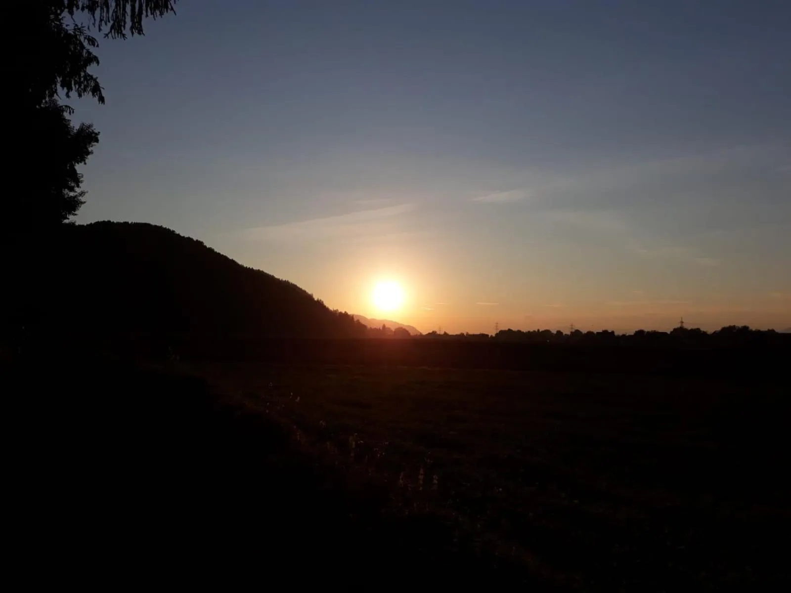 Sunset in Ferienhaus Reinfrank