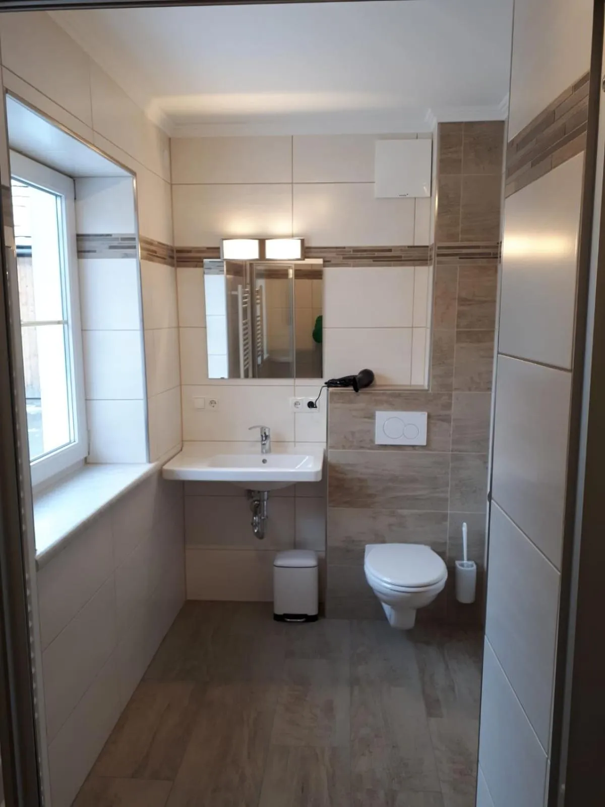 Shower in Ferienhaus Reinfrank