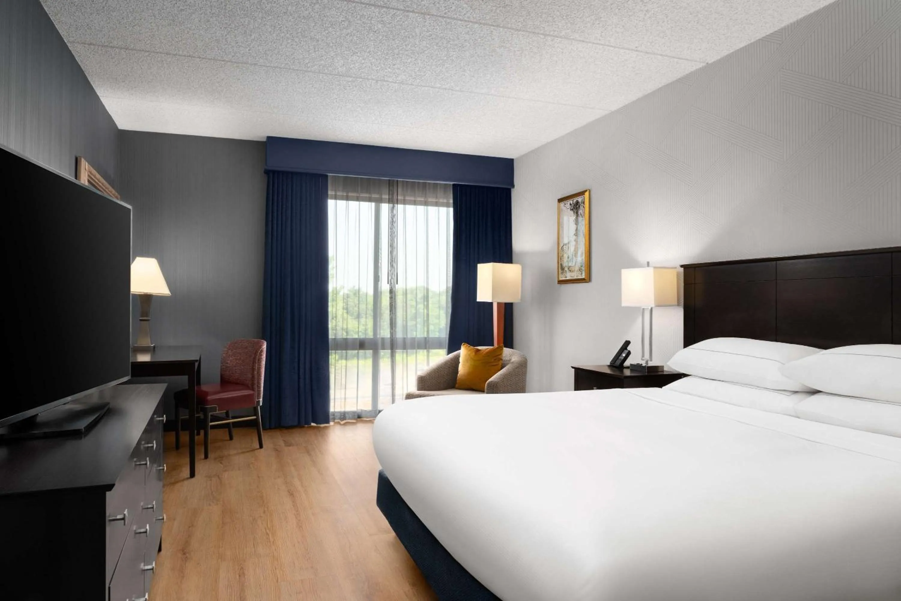 Living room, Bed in DoubleTree by Hilton Bradley International Airport