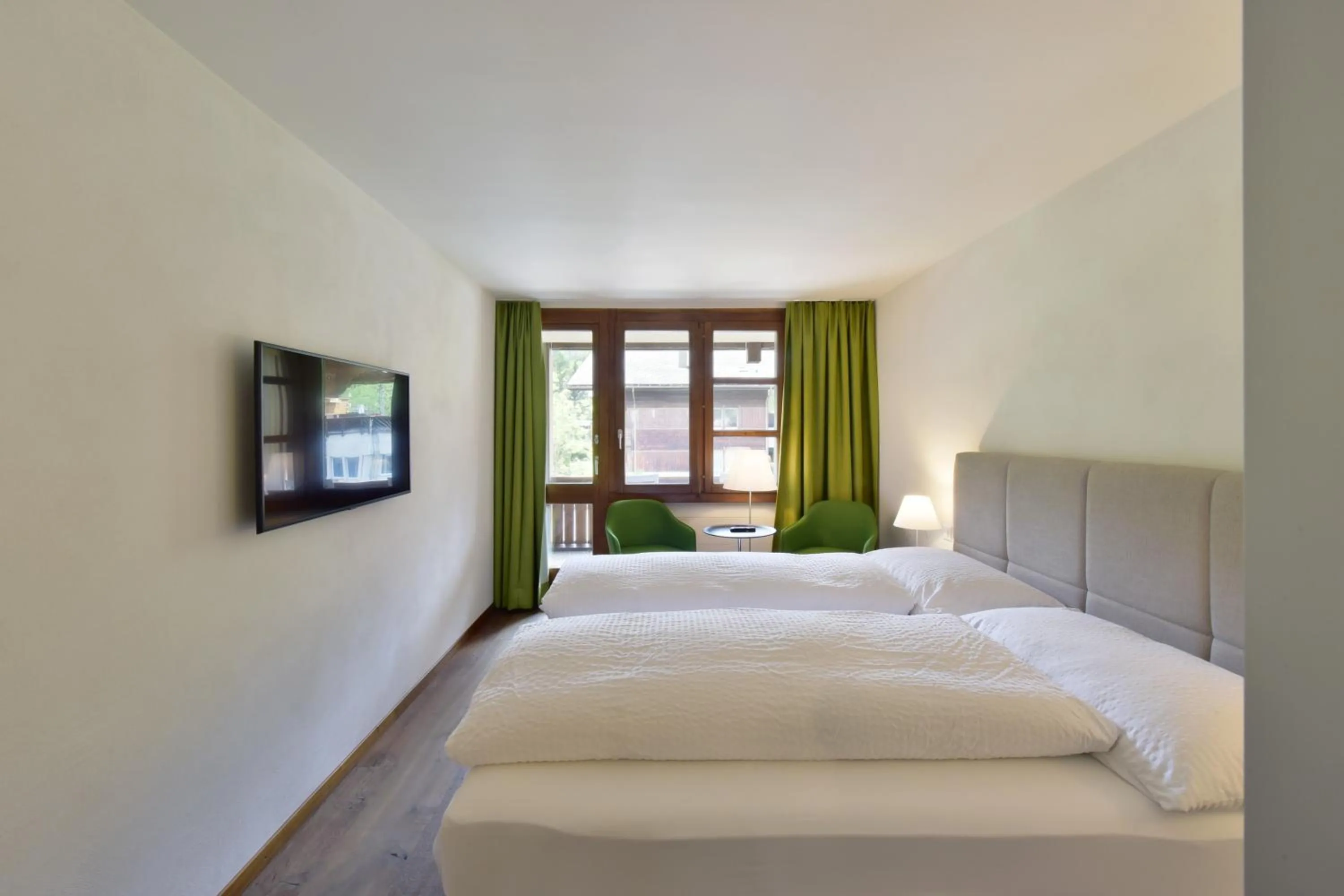 Bed in Hotel Krone Lenk