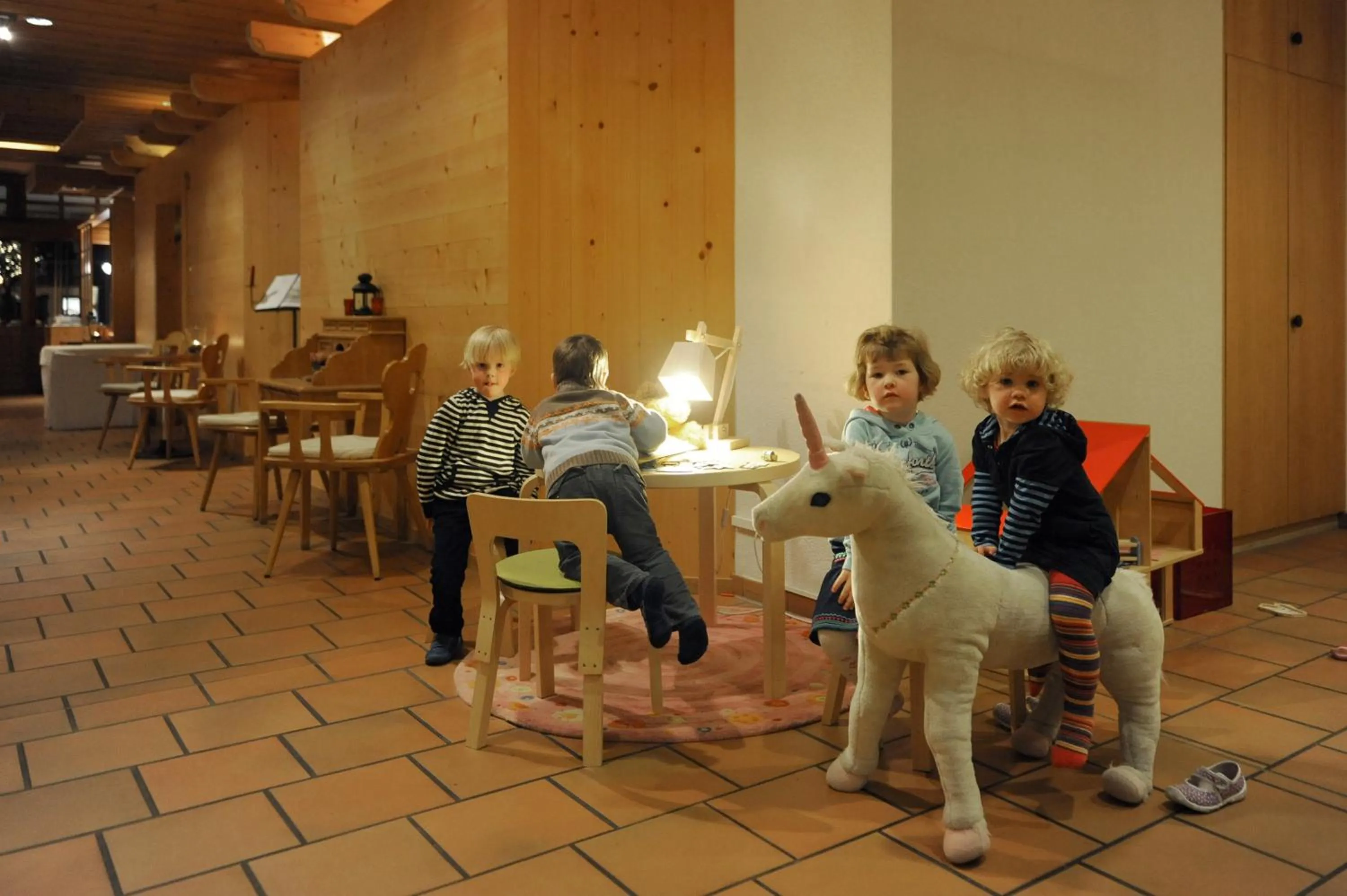 Children play ground in Hotel Krone Lenk