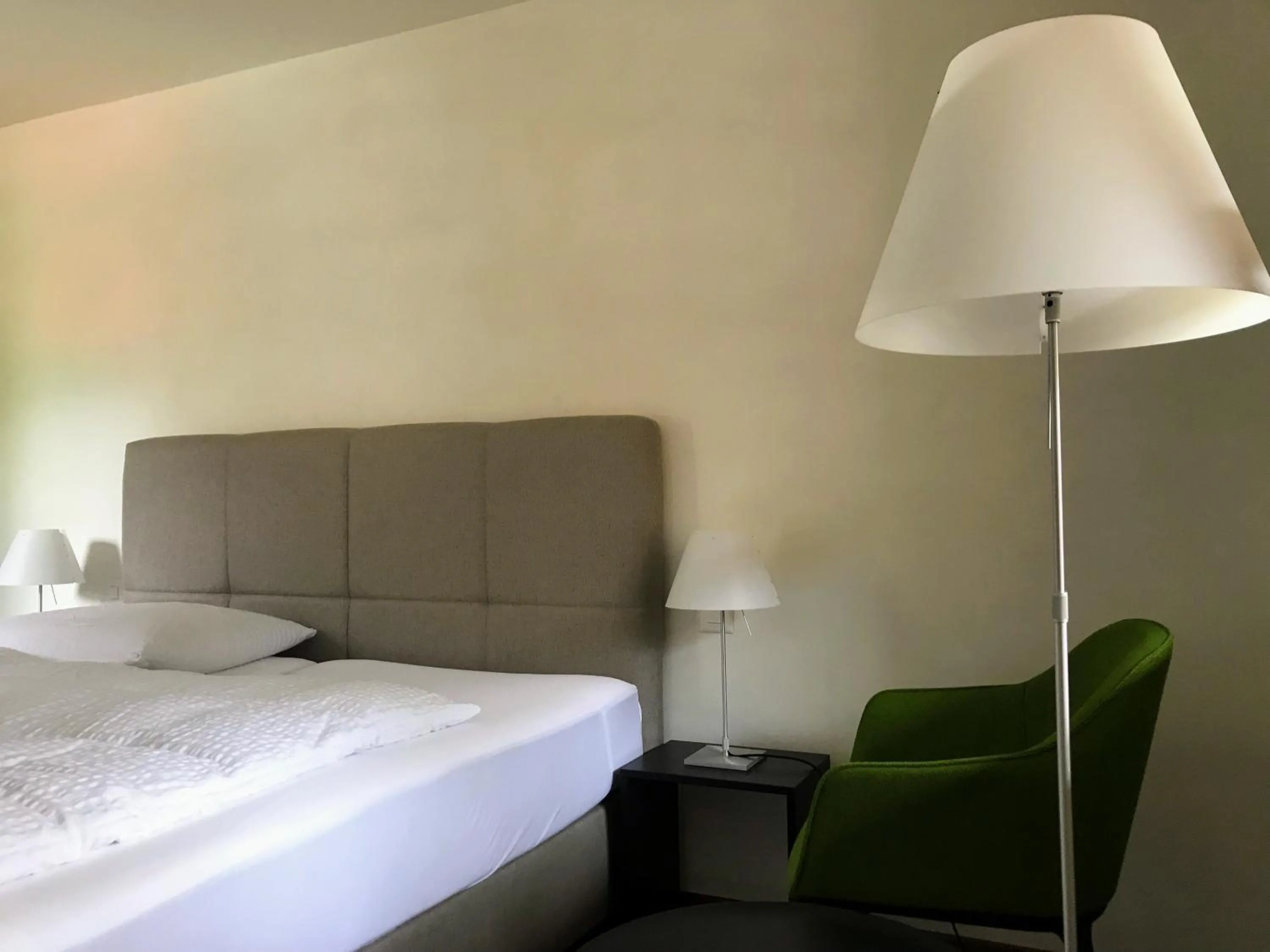 Decorative detail, Bed in Hotel Krone Lenk