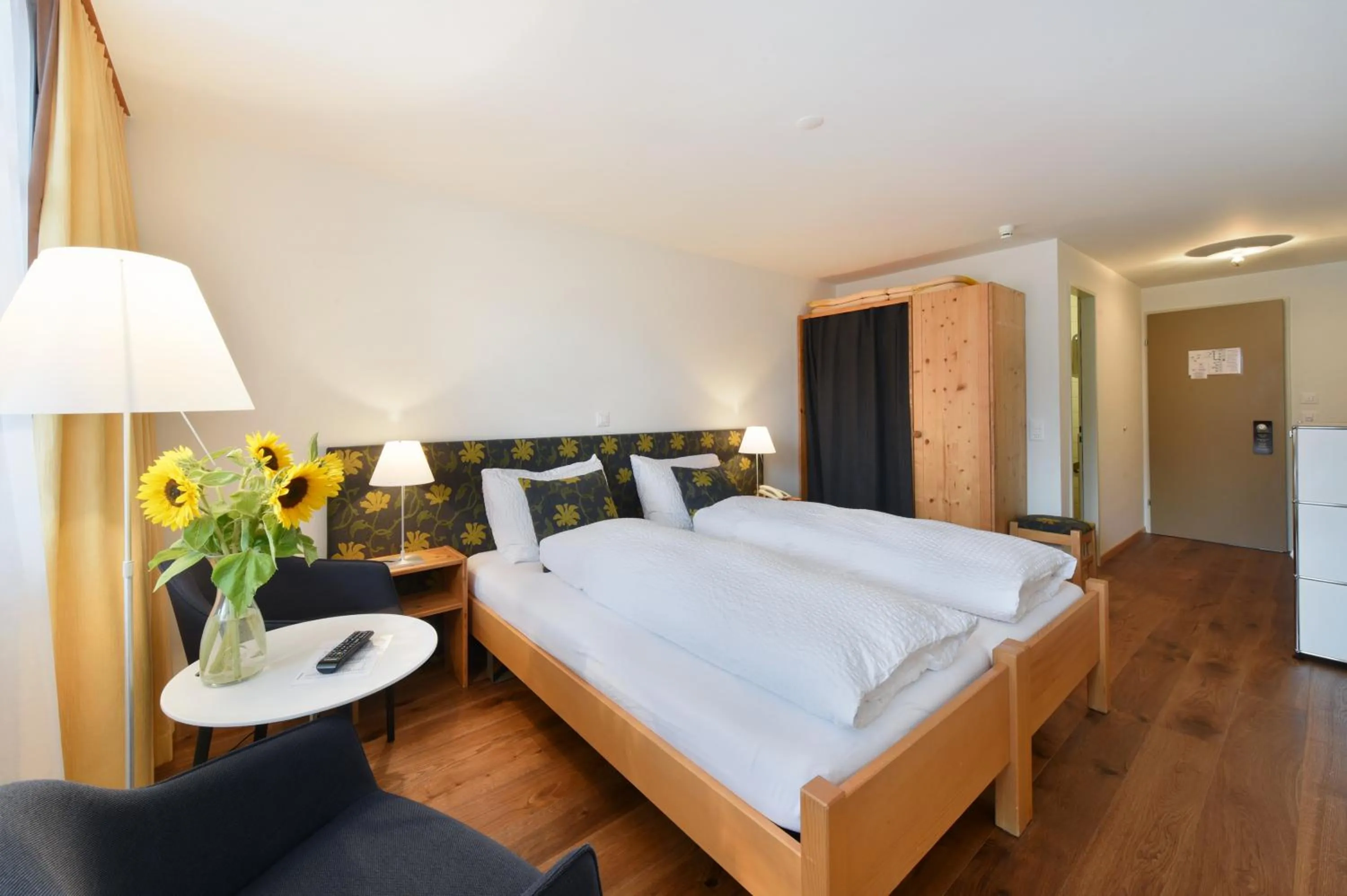 Photo of the whole room, Bed in Hotel Krone Lenk