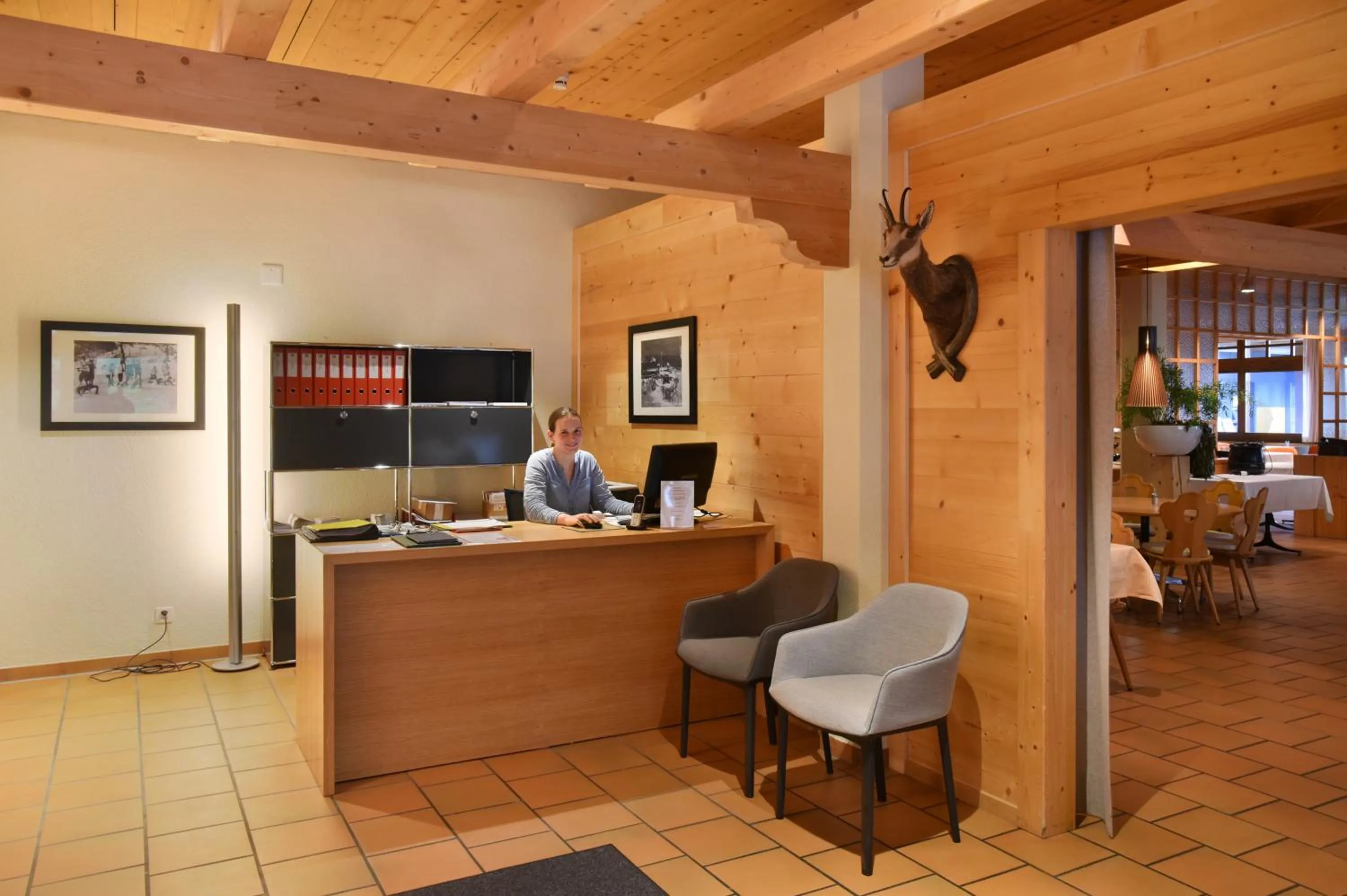 Lobby or reception in Hotel Krone Lenk