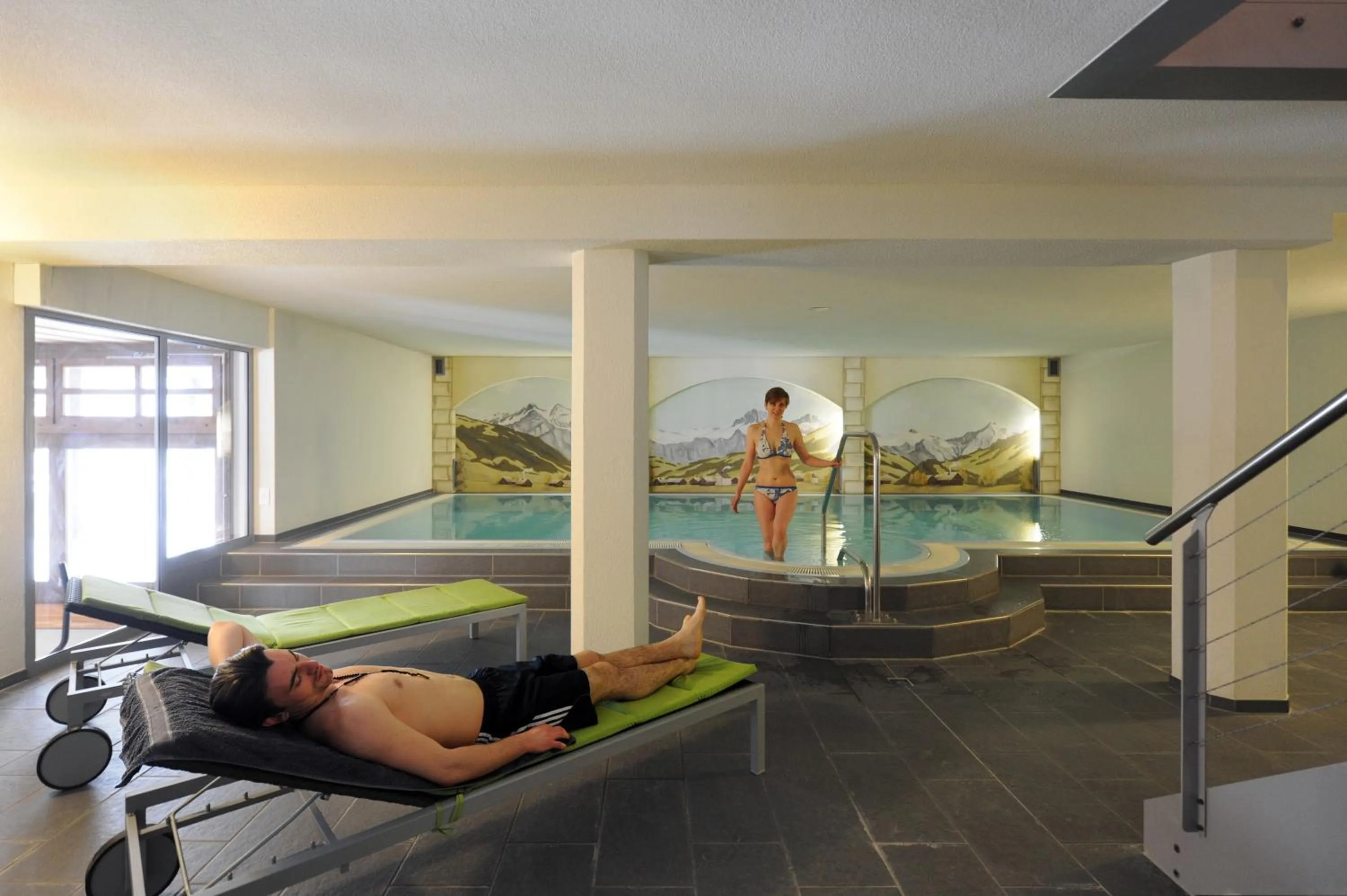 Swimming pool in Hotel Krone Lenk