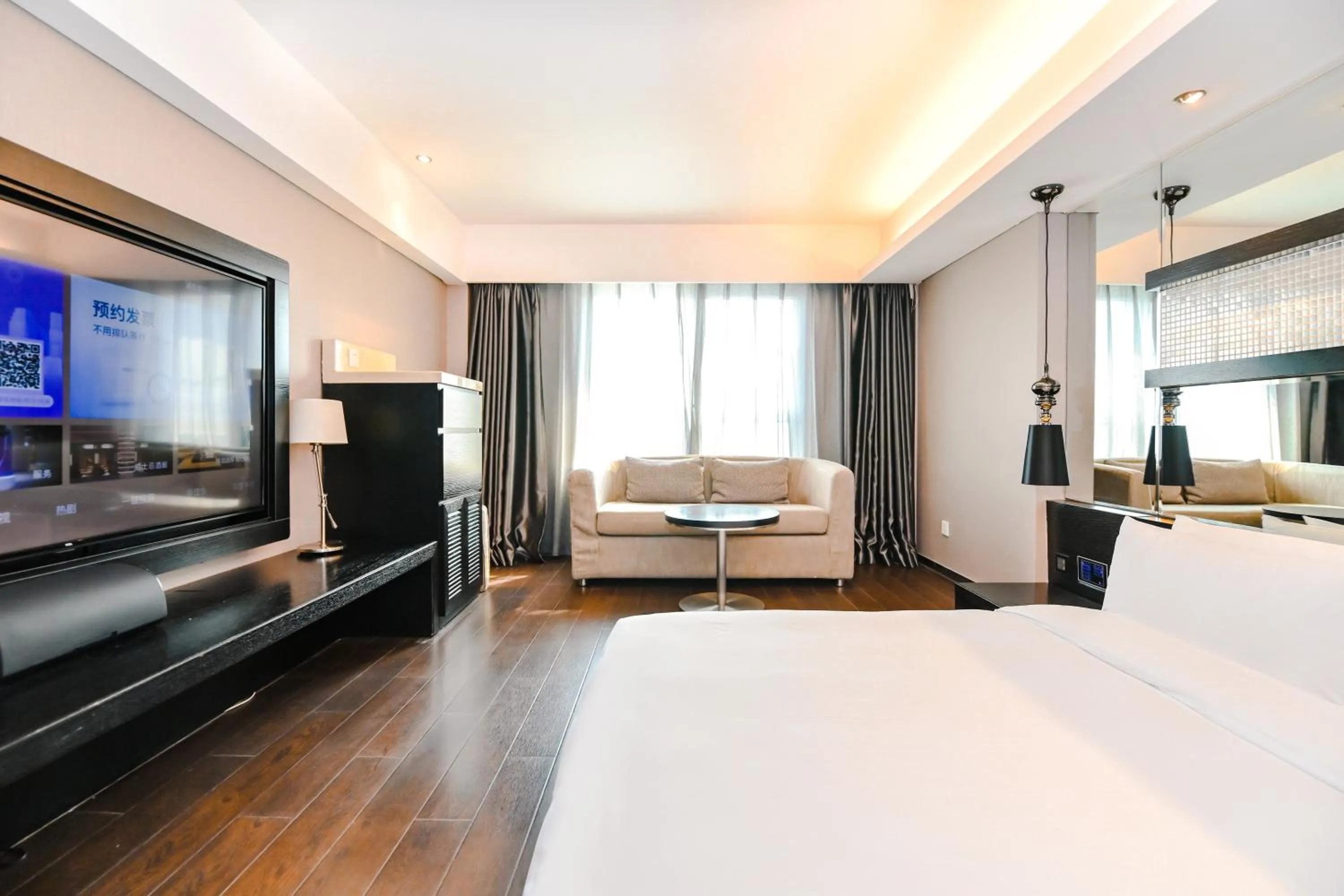 Bed in Crystal Orange Hotel Shanghai Kangqiao Branch