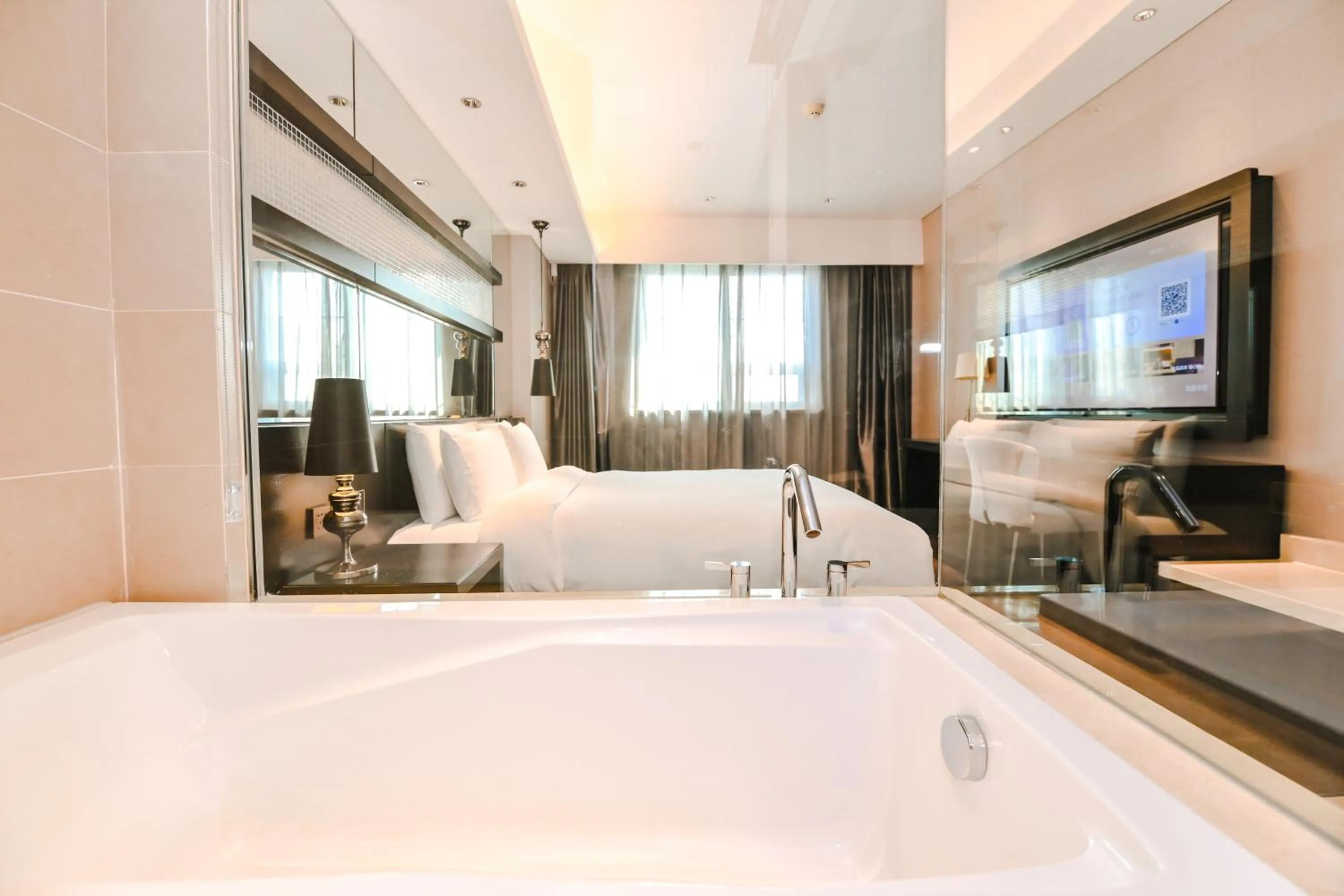 Bed in Crystal Orange Hotel Shanghai Kangqiao Branch